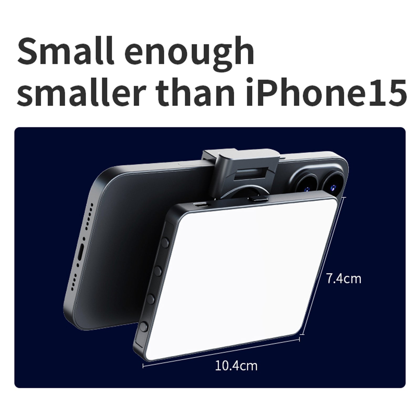 3000-9900K RGB Pocket Light Thin RGB fullfärg LED Fill Light Live Light Light