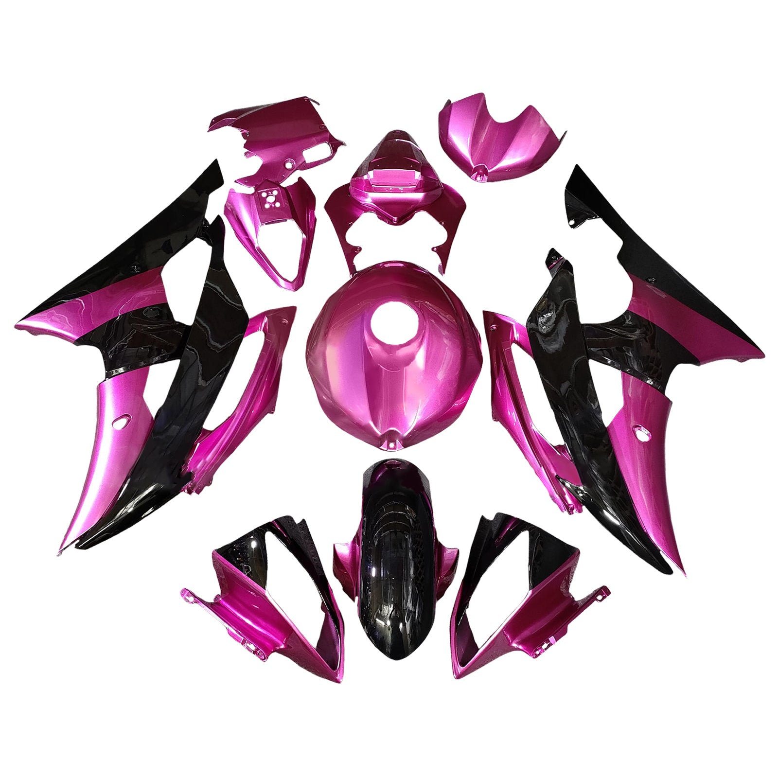 Kit de carénage d'injection carrosserie plastique ABS pour Yamaha YZFR6 YZF-R6 2008-2016