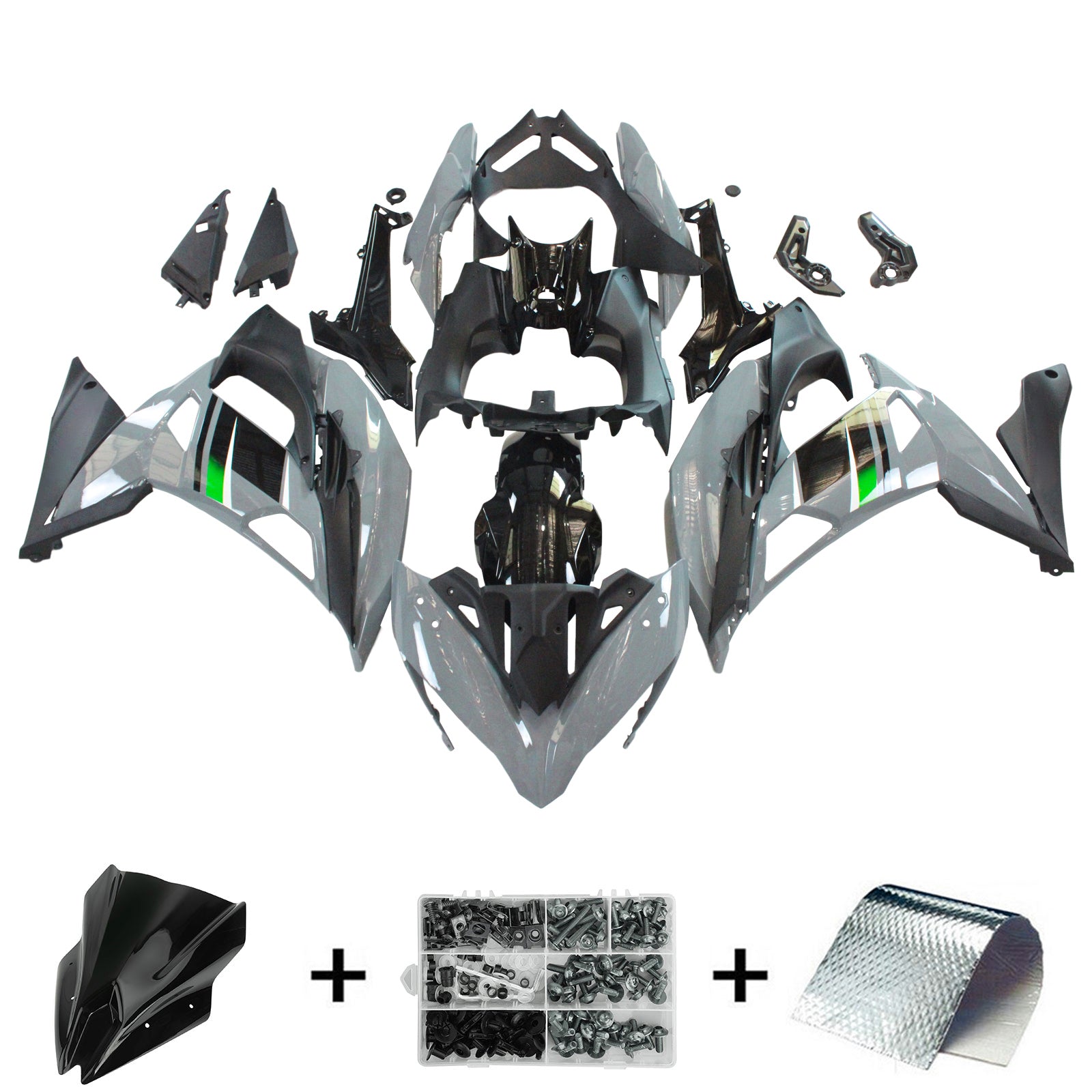Injection Fairing Kit Bodywork Plastic ABS fit For Kawasaki ER6F/Ninja650R 2017-2019