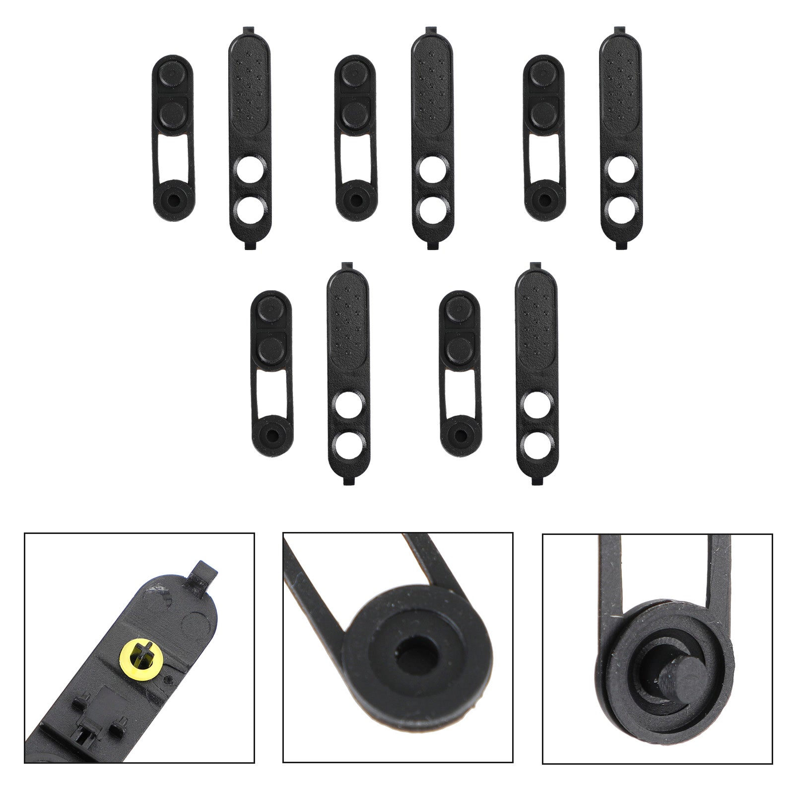5x Talk PTT Walkie Talkie Startknop Plastic frame voor XIR P3688 DEP450 DP1400