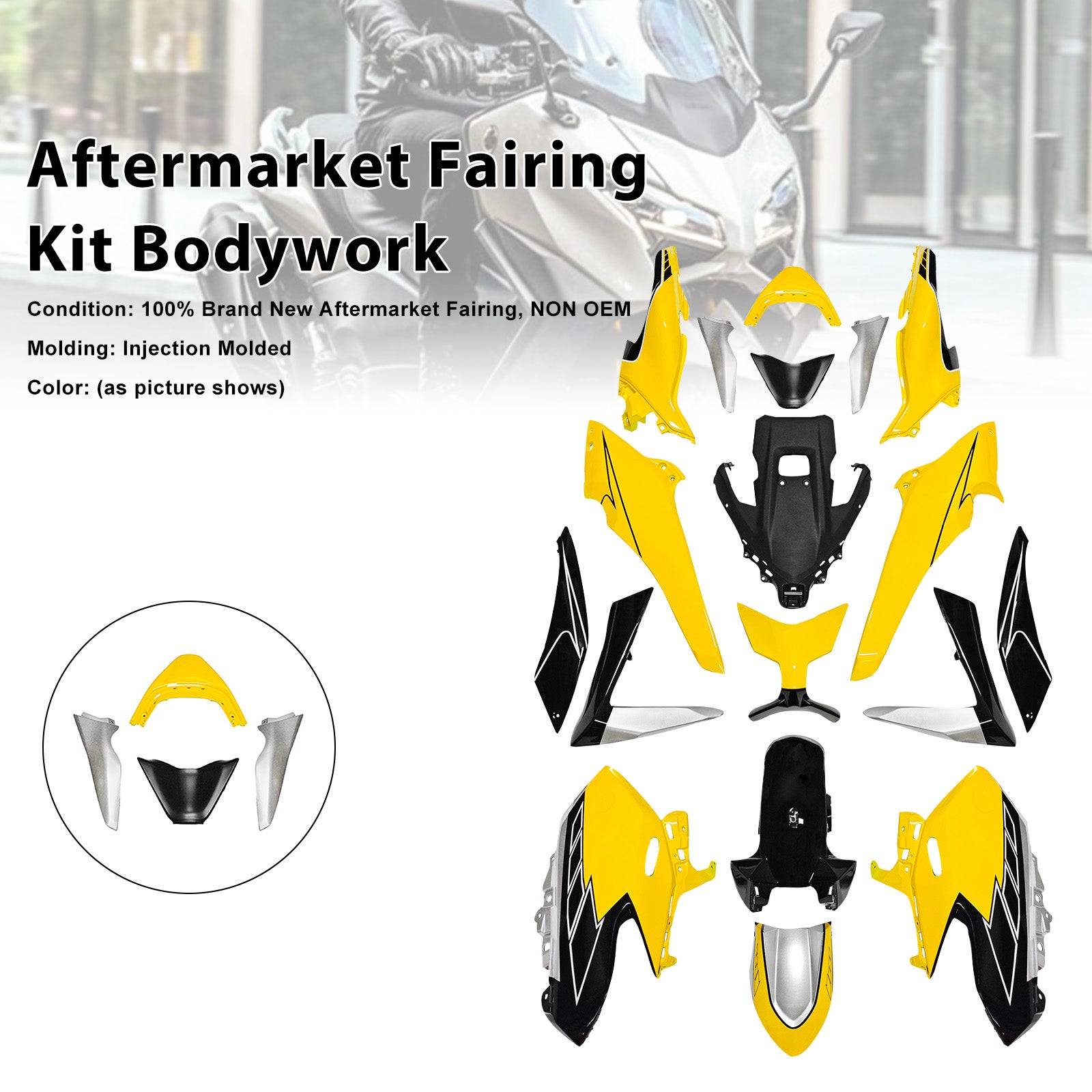 Kit de carénage de carrosserie par injection pour Yamaha TMAX560 2025-2026