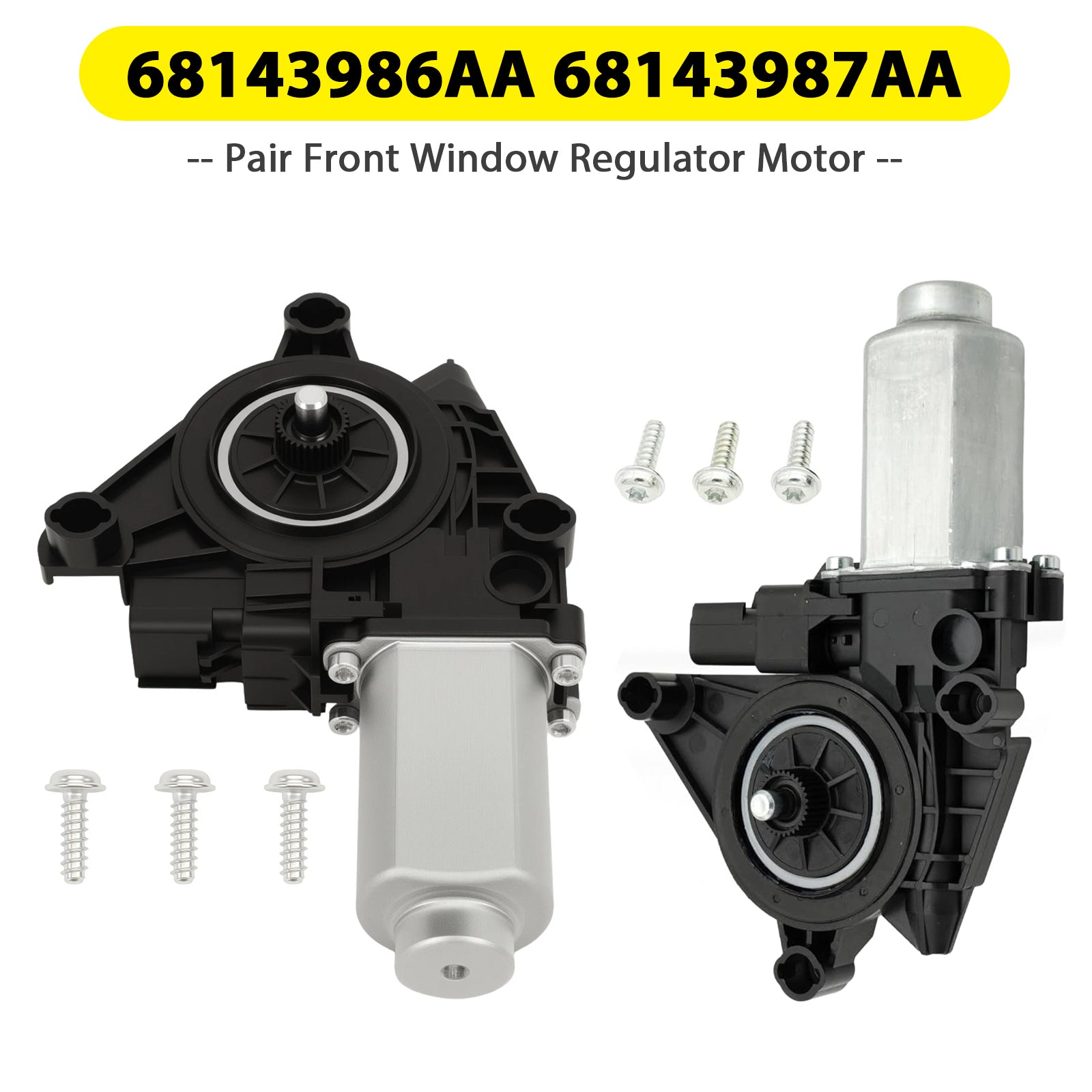 2011-2023 Cargador 300 pares Motor regulador de ventana delantera 68143986AA 68143987AA