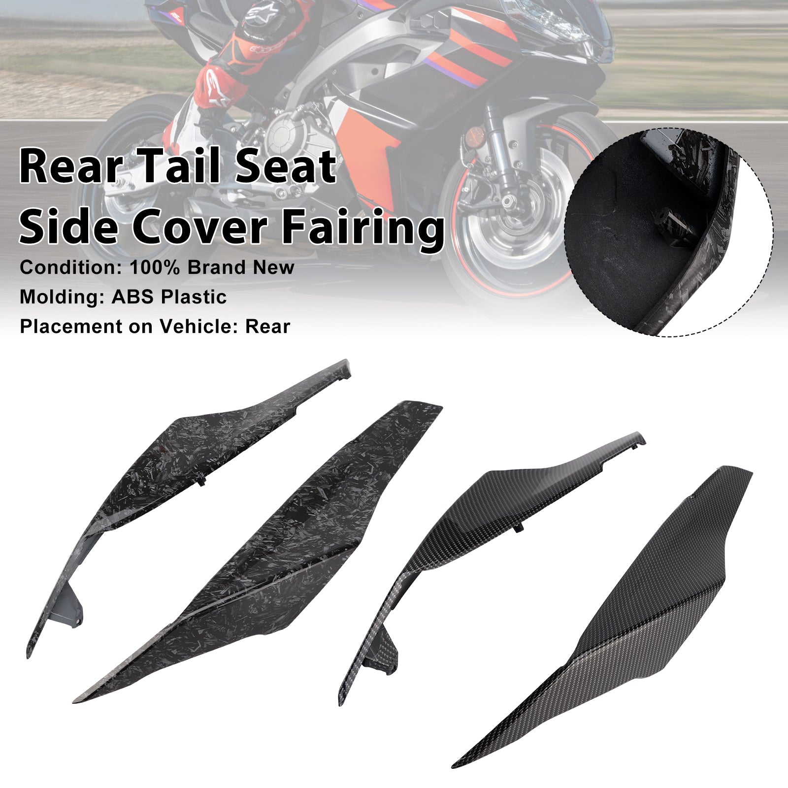 Bakre setesidedeksel Fairing for Aprilia RS457 RS 457 2024-2025