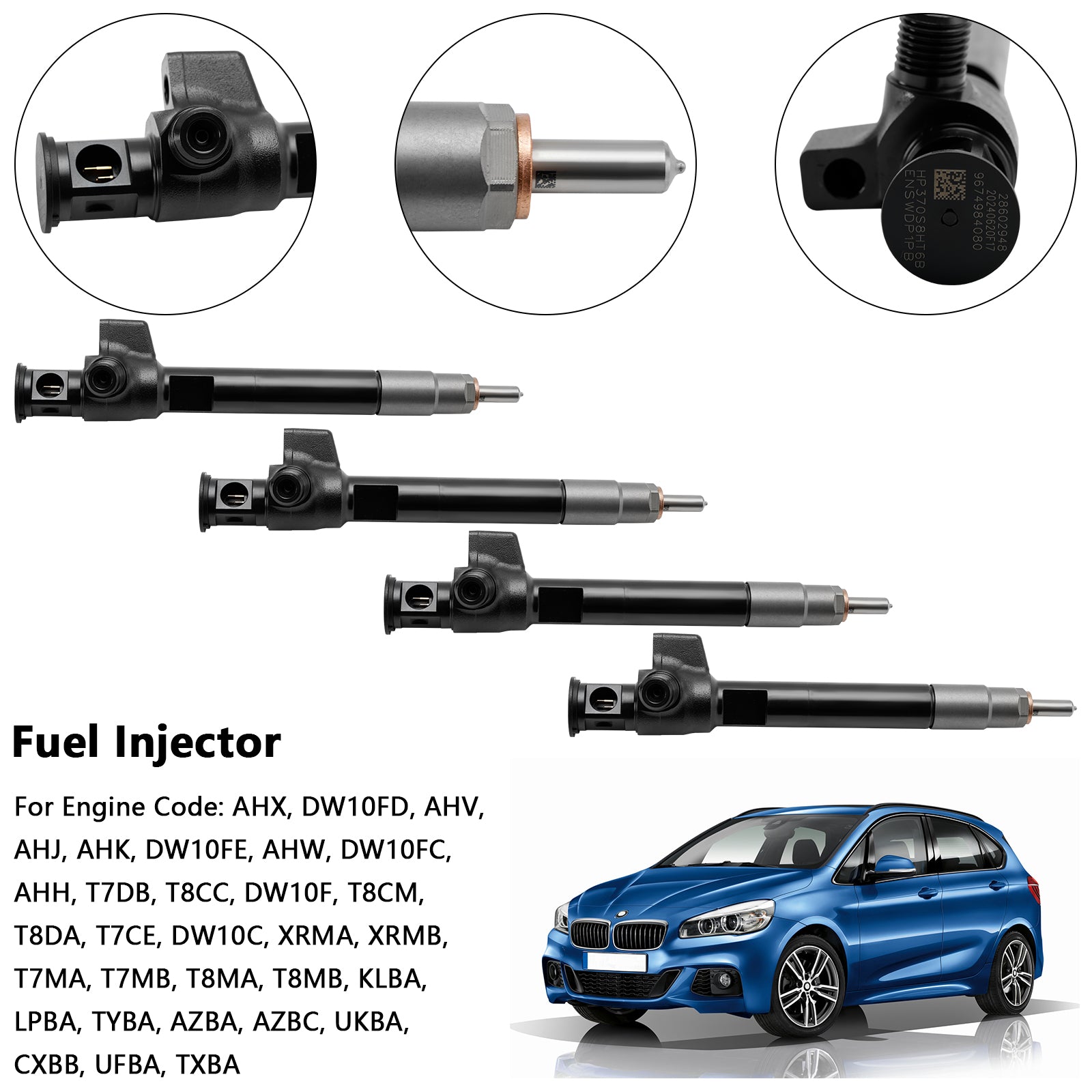 Delphi Diesel R7 4PCS Fuel Injector 28388960 9674984080 28602948