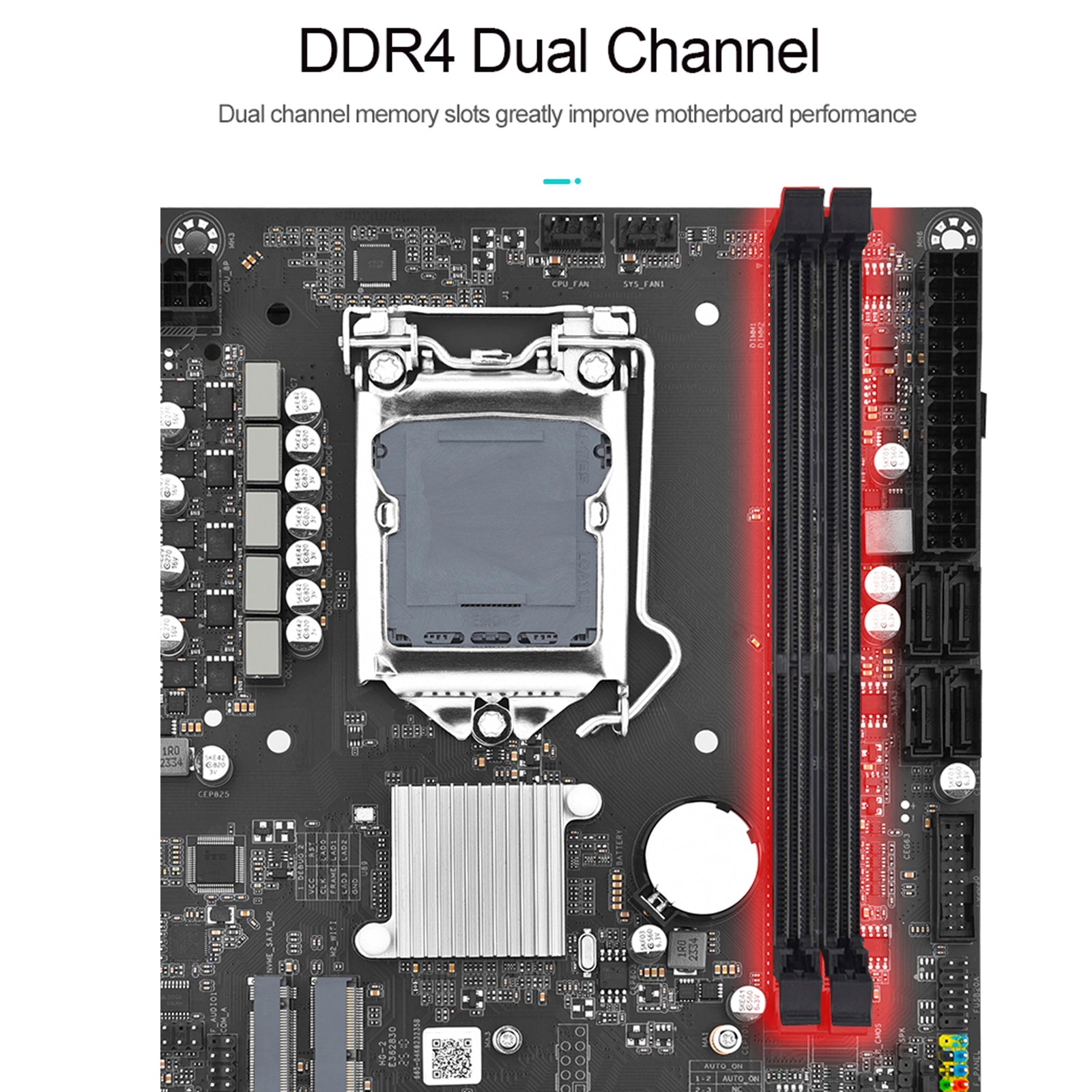 H510M-I Computer Moederbord LGA1200 CPU 1200-Pin DDR4 NVME WIFI Plaat Board PC