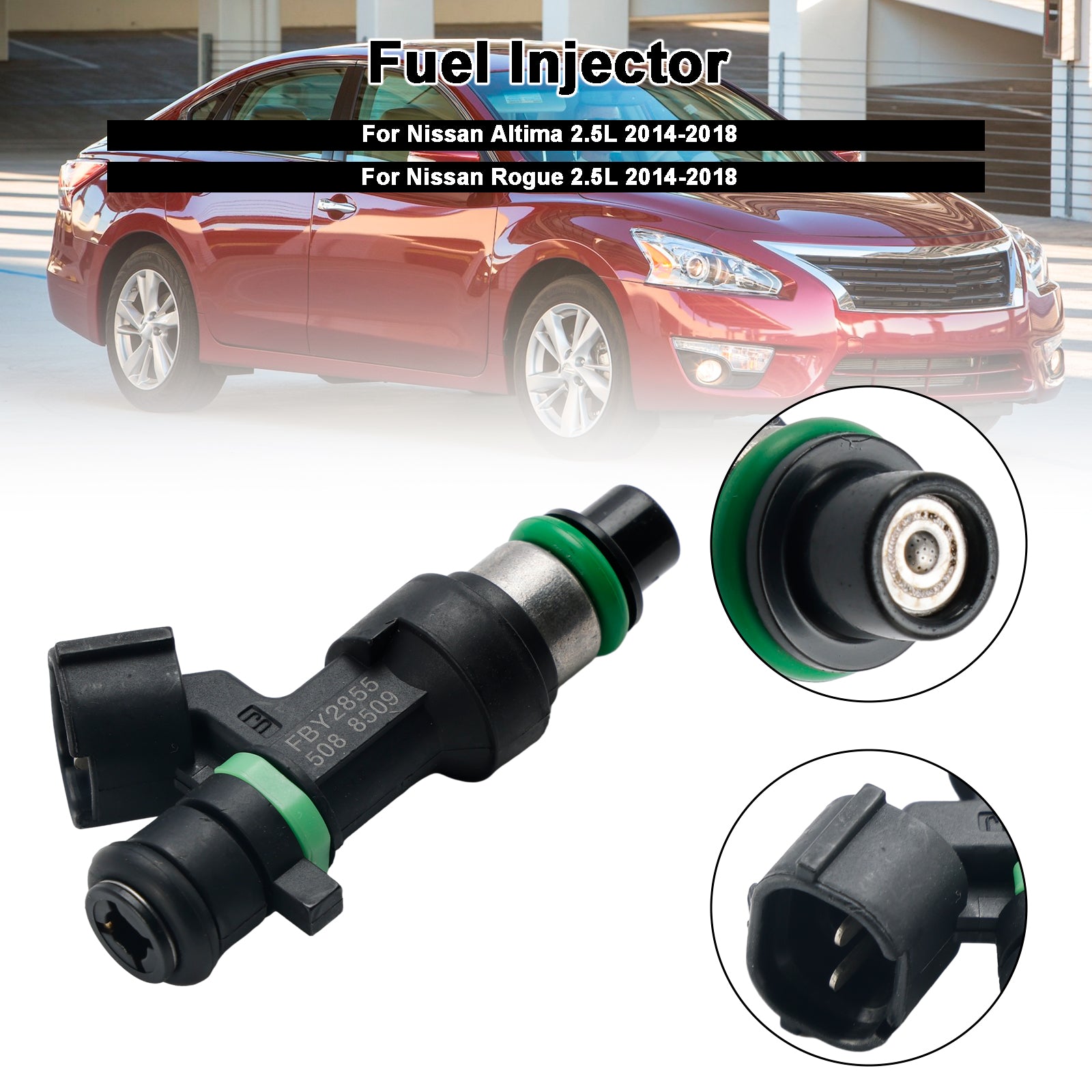 1pcs injecteur de carburant 16600-9hp0a fit nissan altima 2015-2017 2.5L i4 fby2855