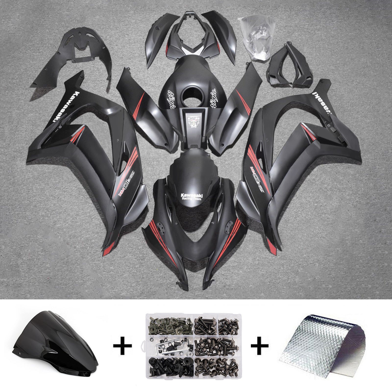 Injection Fairing Kit Bodywork Plastic ABS fit For Kawasaki ZX10R 2016-2020