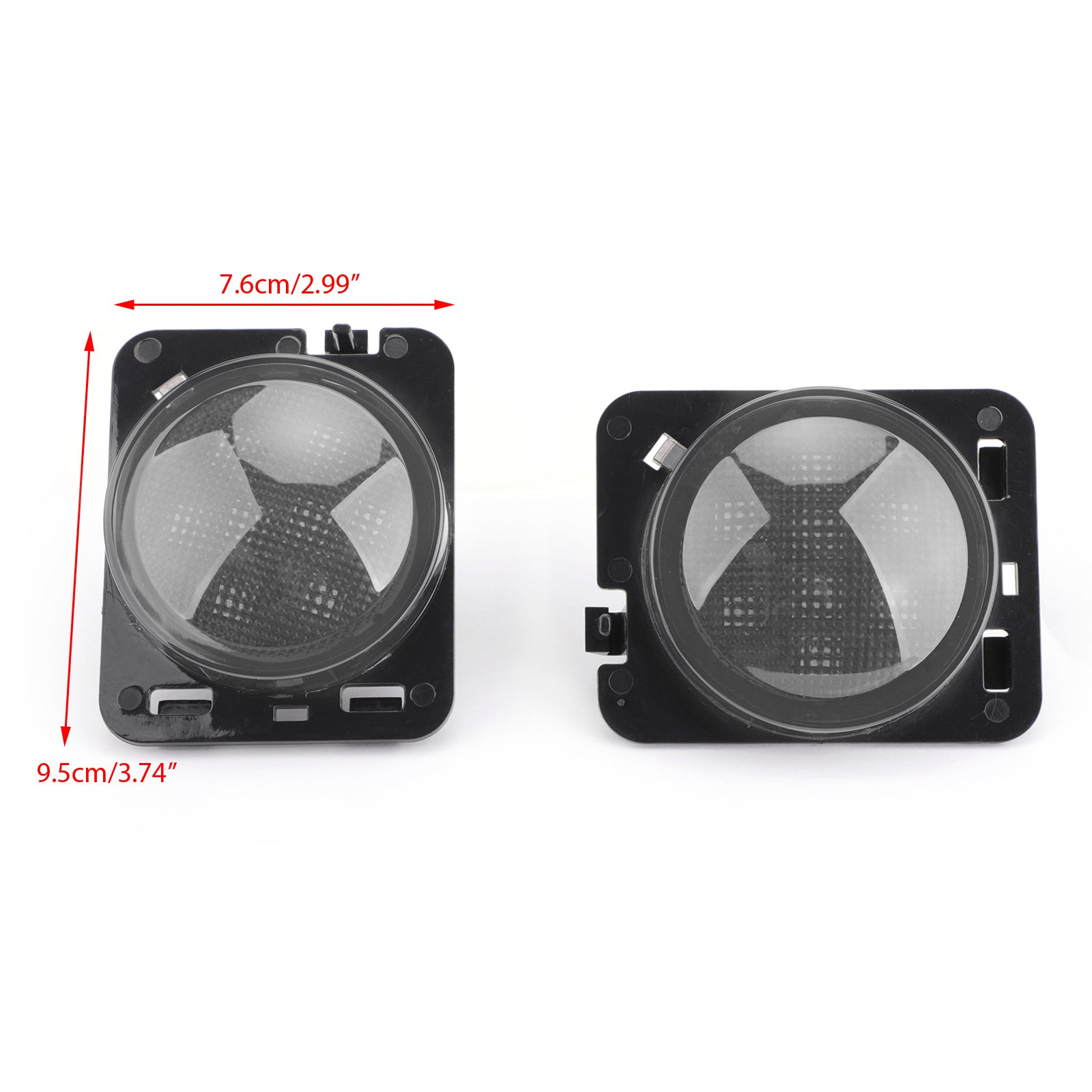 2007-2015 Wrangler JK 2x Front Fender Parking Side Marker LED Turn Light