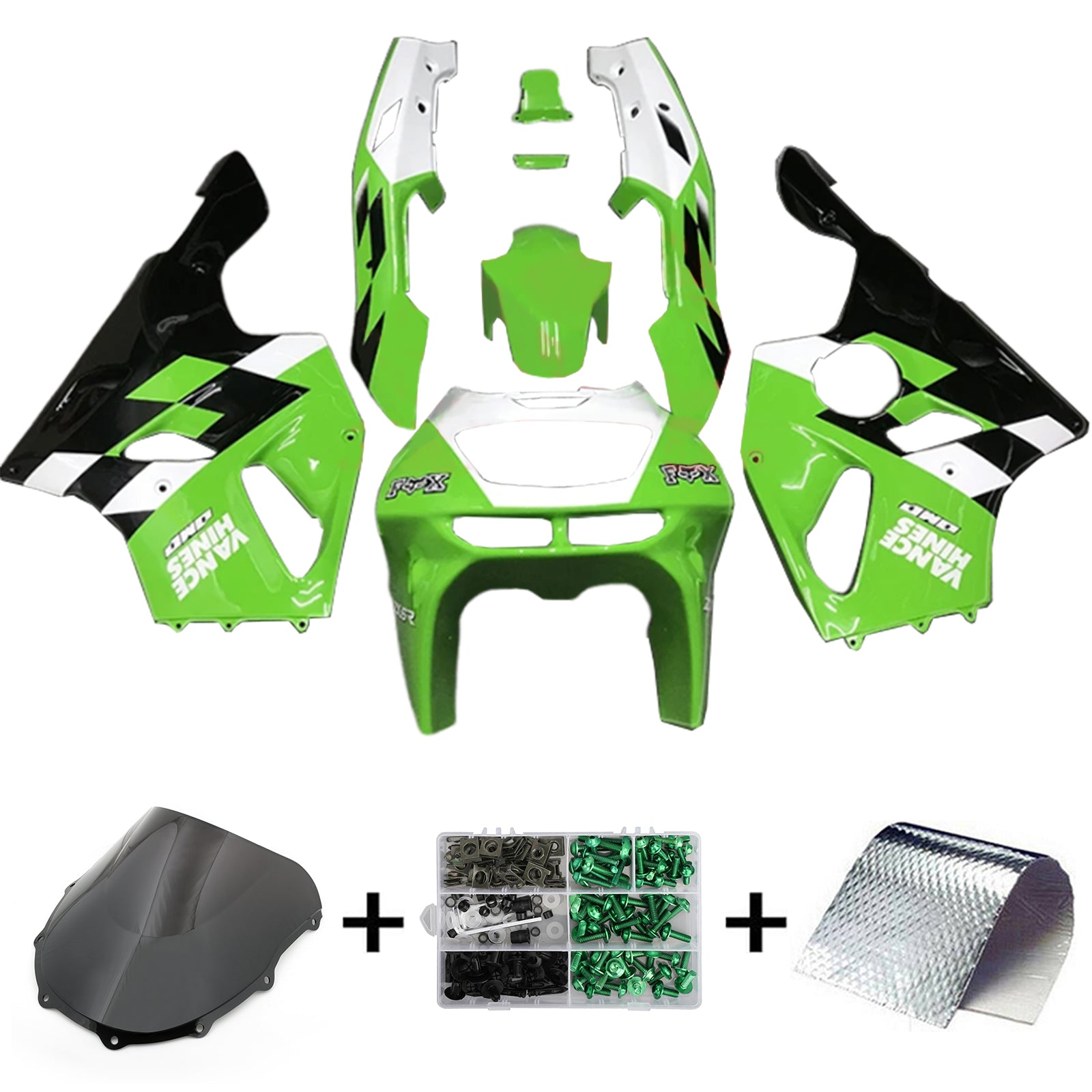 1996-2003 KAWASAKI ZX-7R Injektionsmässa Kit Bodywork Plastic ABS