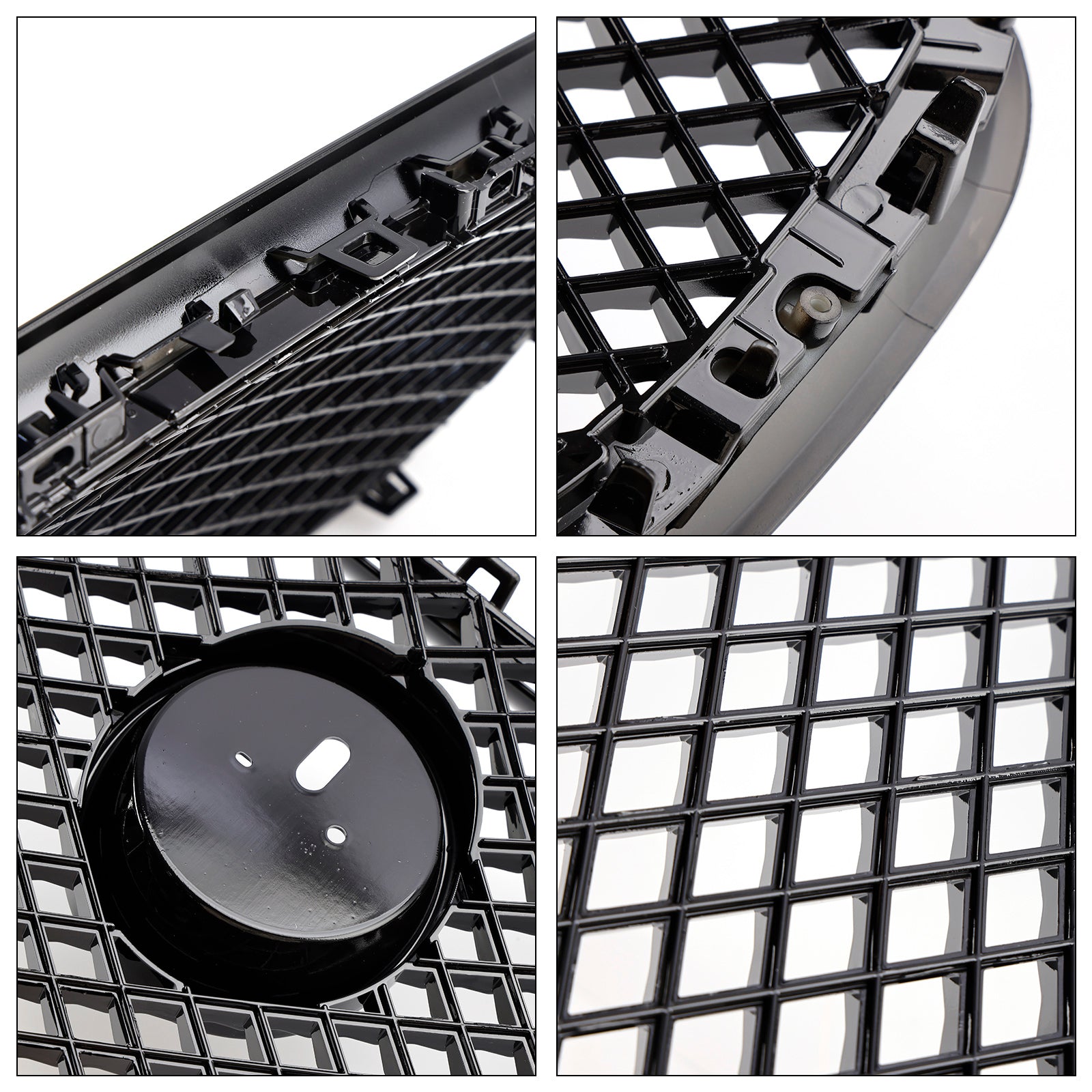 2012-2015 Jaguar XF XF-R-stijl voorbumpergrille, glanzend zwart