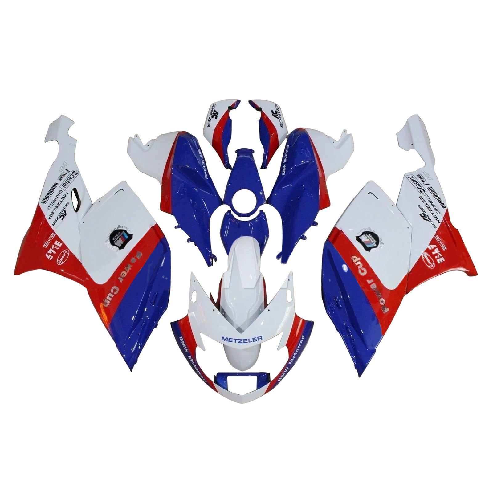 2005-2010 BMW K1200S Kit de carenado Carrocería Plástico ABS