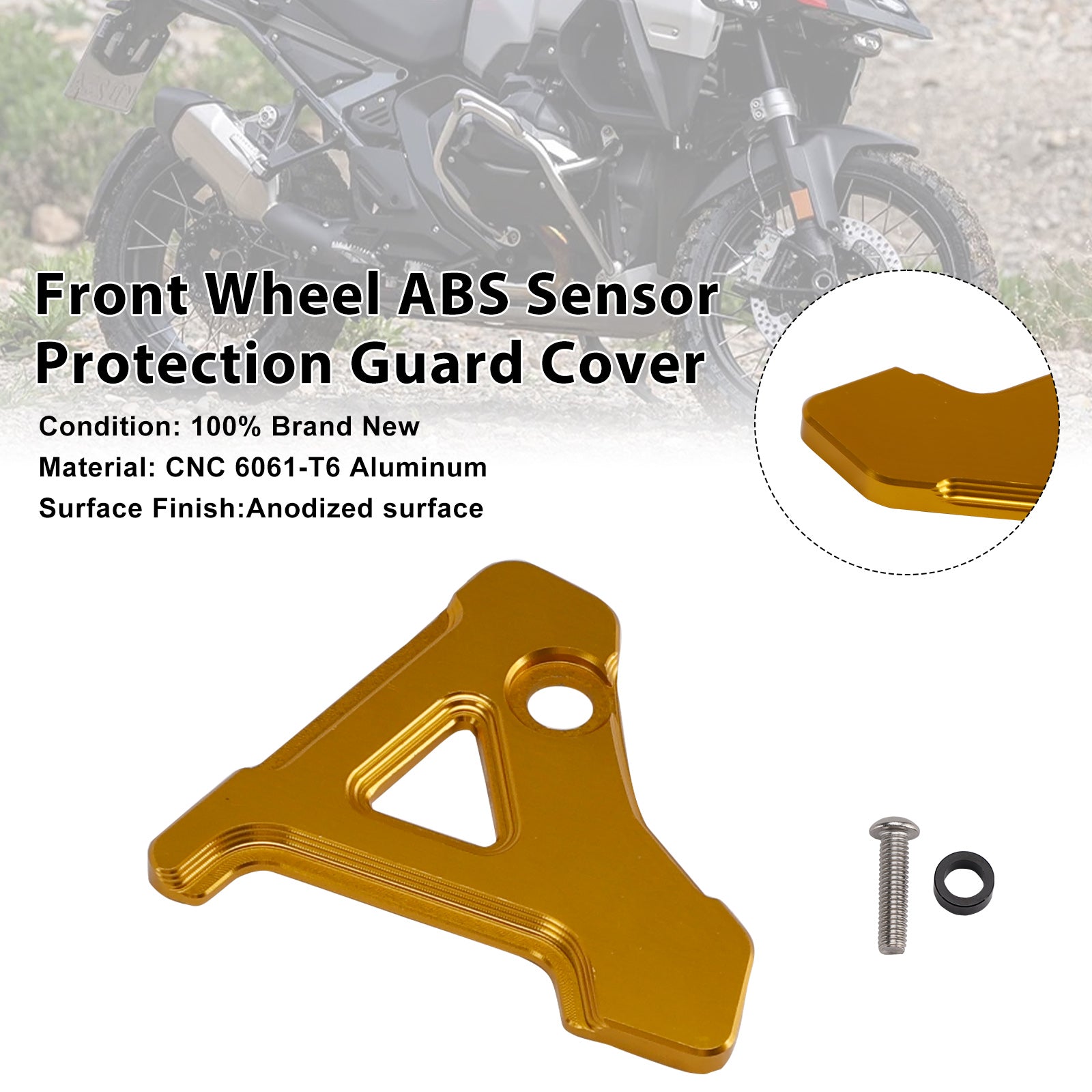 Garde de Protection de capteur ABS de roue avant pour BMW R1300GS/ADV 23-25