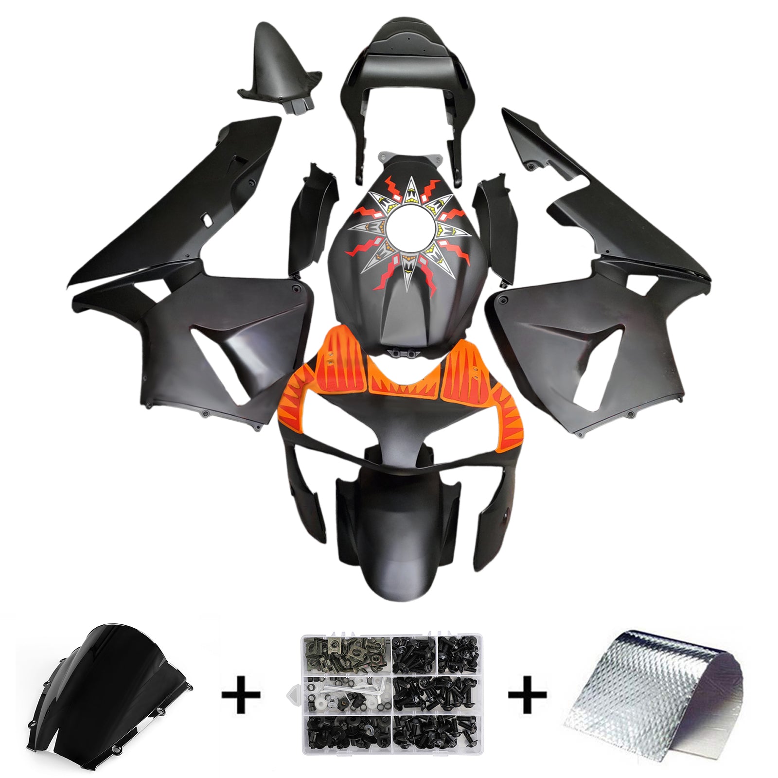 Kit de carenado de inyección carrocería plástico ABS para Honda CBR600RR 2003-2004 F5