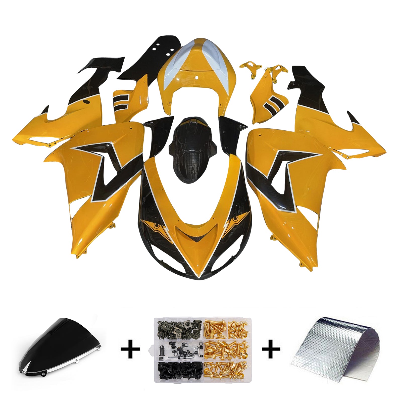 Injection Fairing Kit Bodywork Plastic ABS fit For Kawasaki ZX10R 2006-2007