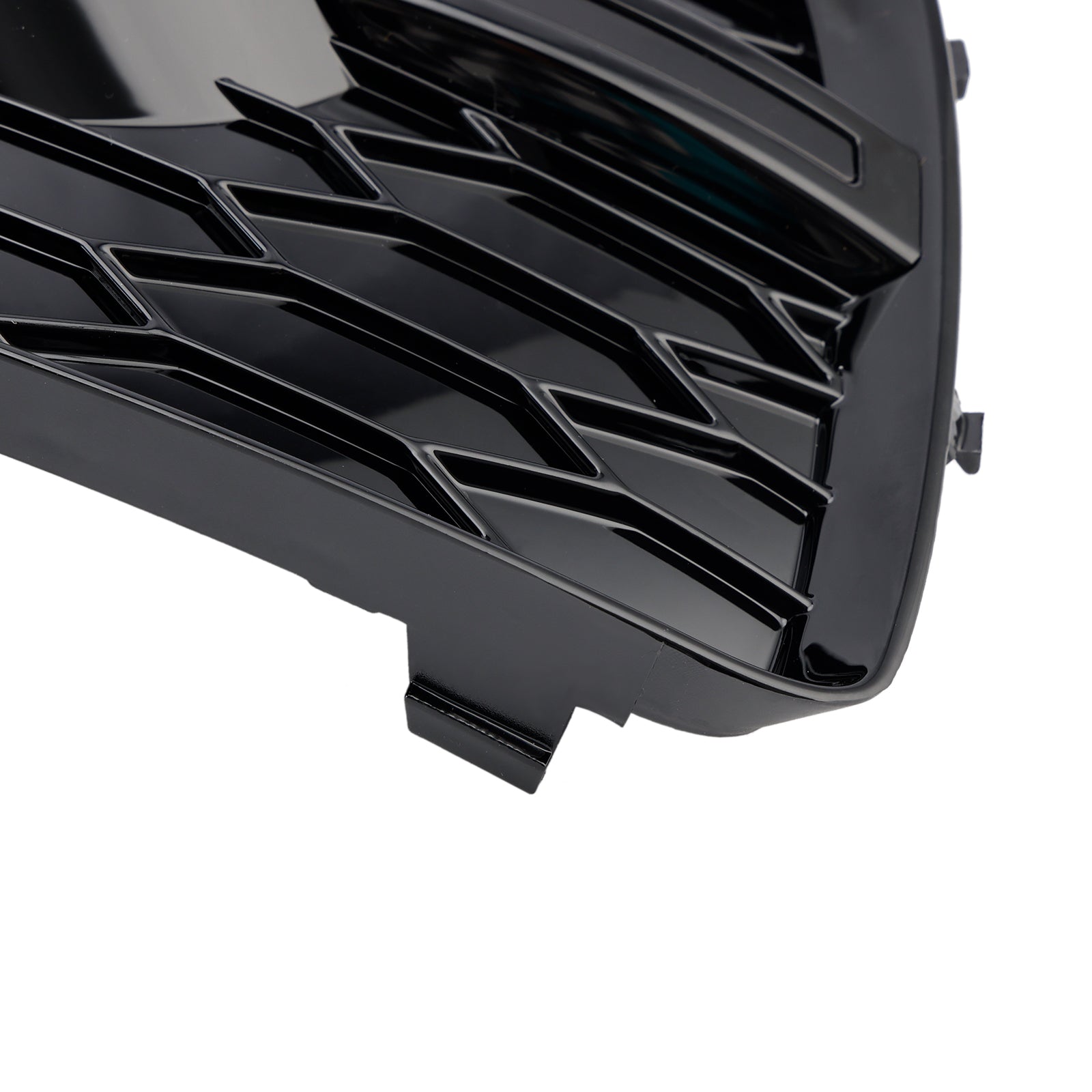 2013-2015 Audi Q3 RSQ3-stijl honingraat mistlampafdekkingen vooraan glanzend zwart