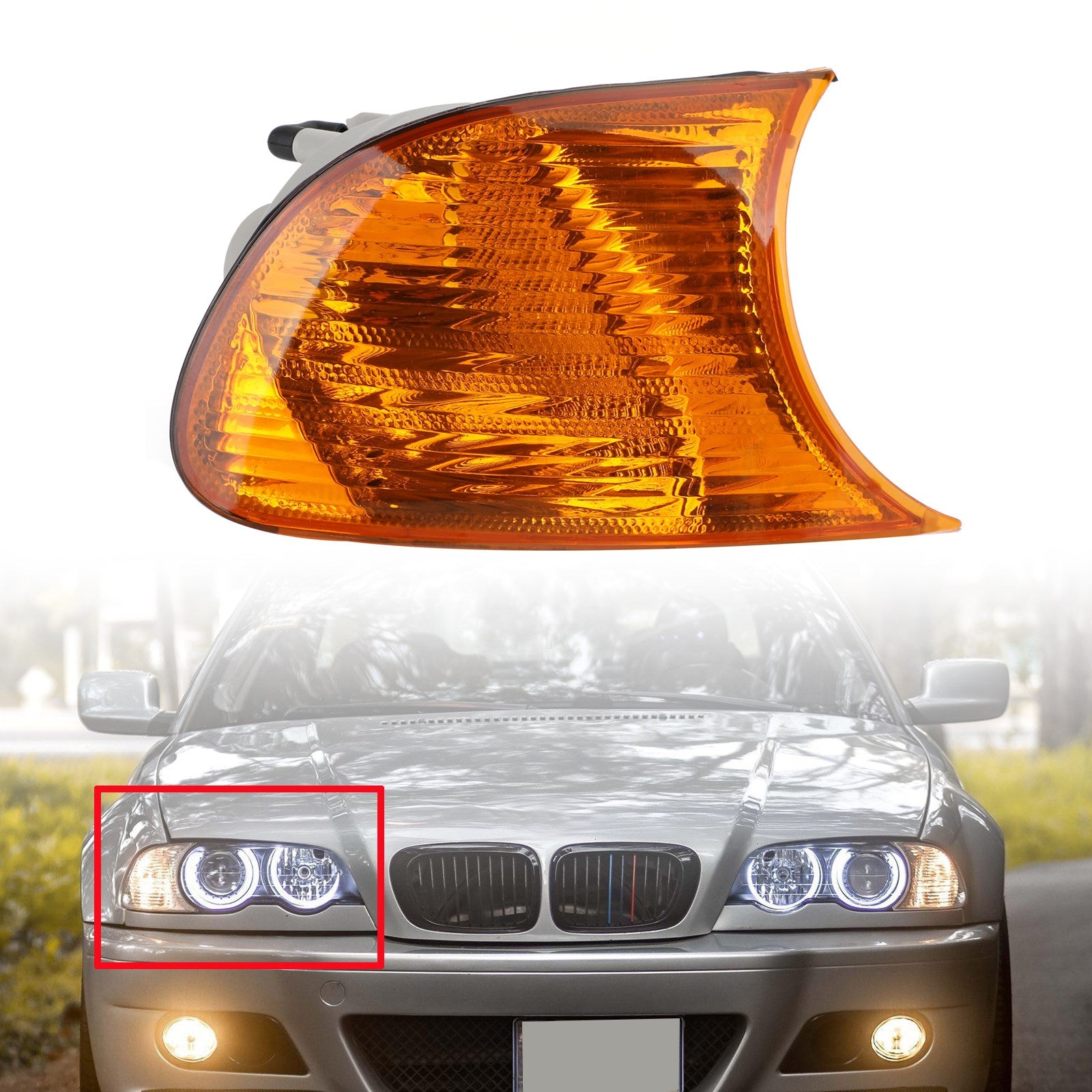 1998-2001 BMW 3 Série E46 Coupe Side Amber Corner Light 63126904300