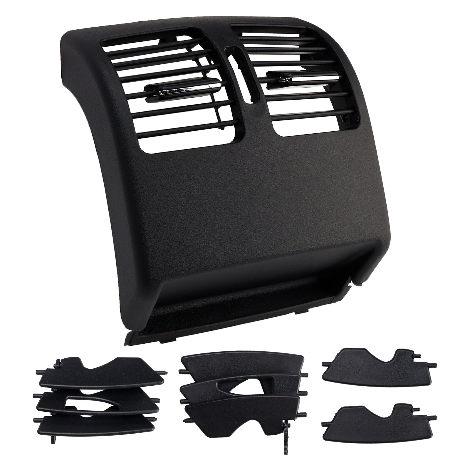 Cubierta negra del panel de ventilación de aire acondicionado de la consola central trasera para Benz Clase C W204 2007-14