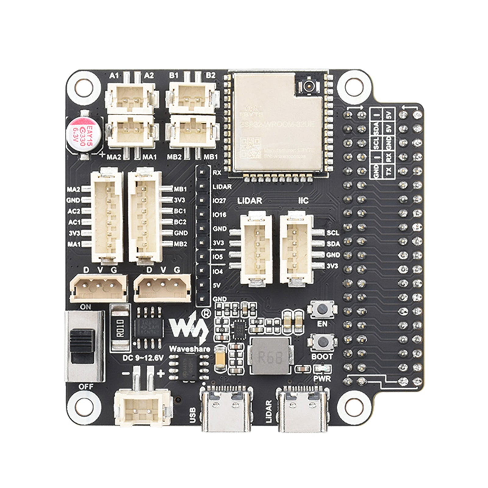 Robot Universal Driver Board ESP32-WROOM-32 MULTI-FUNKSJONSUTTYKNINGER