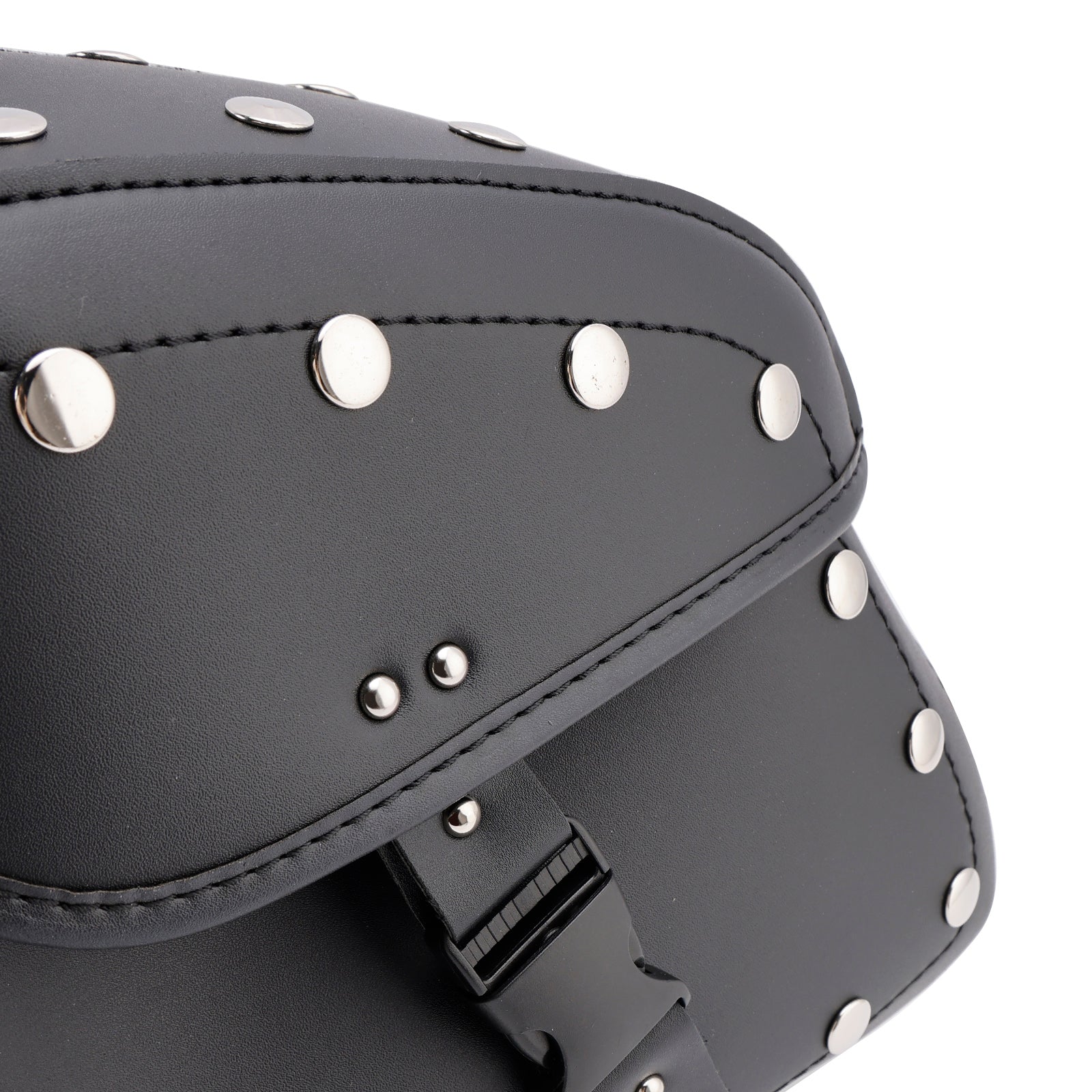 Universal Saddlebag Slagera Storage Tail Bagage PU Bagage Black 22L para motocicleta