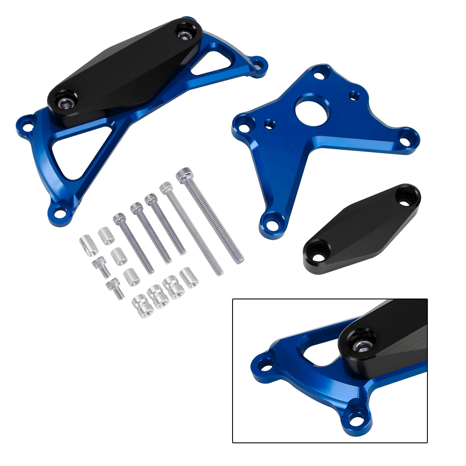 Protector Deslizante De Tapa De Motor Estator Cnc Azul Para Suzuki Gsx-S1000/Gt Katana