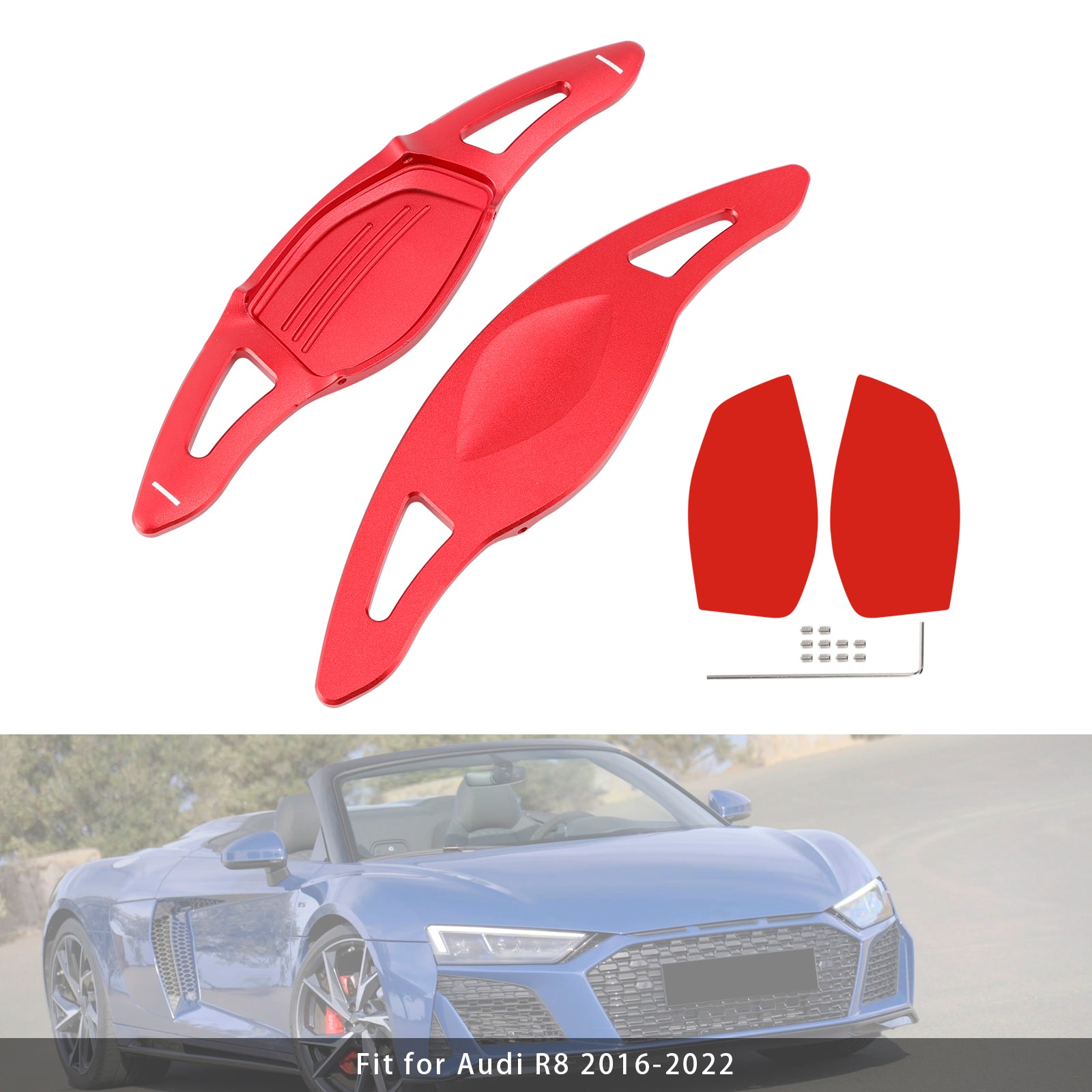 Extensión de palanca de cambios del volante para Audi RS5 RS3 TT RS Aluminio