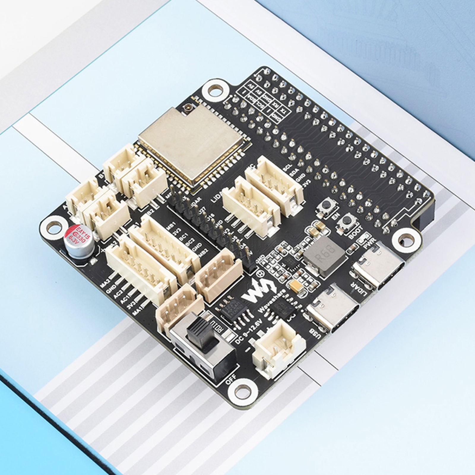Robot Universal Driver Board ESP32-WROOM-32 MULTI-FUNKSJONSUTTYKNINGER