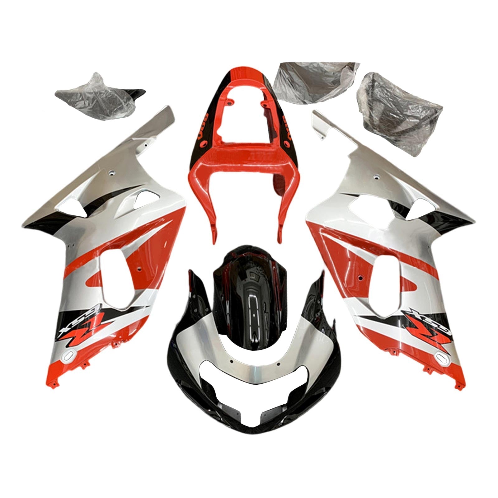 2001-2003 Suzuki GSXR600 GSXR750 K1 Fairing Kit karosseri plast abs ABS