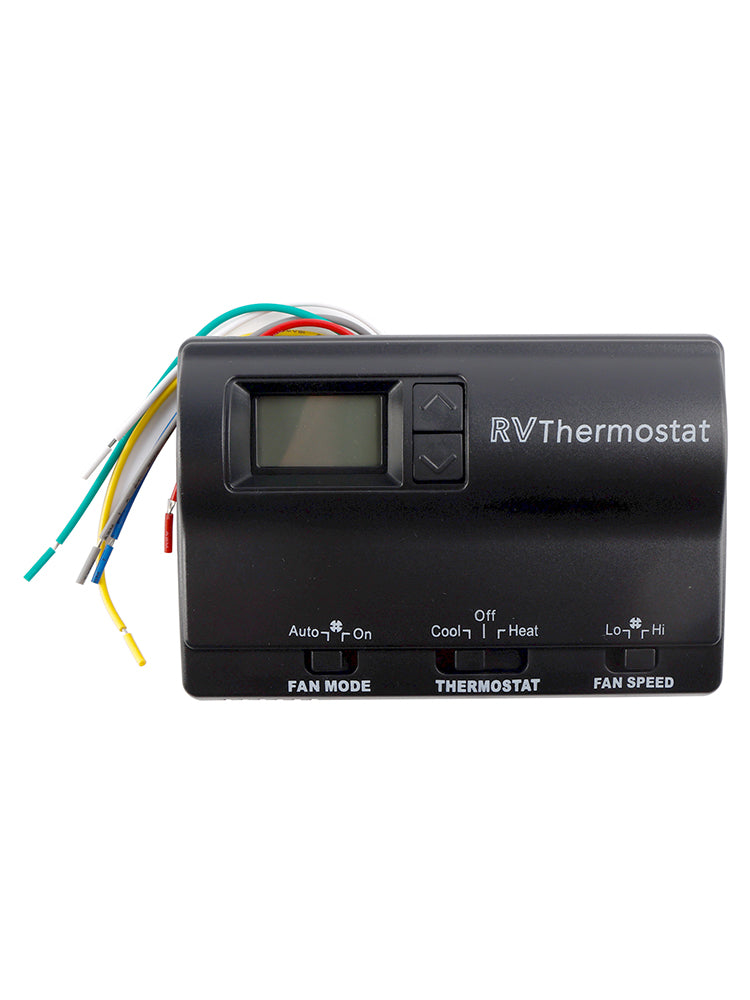 Heat/Cool Digital Thermostat Replacement Compatible with Coleman 83303362 Black