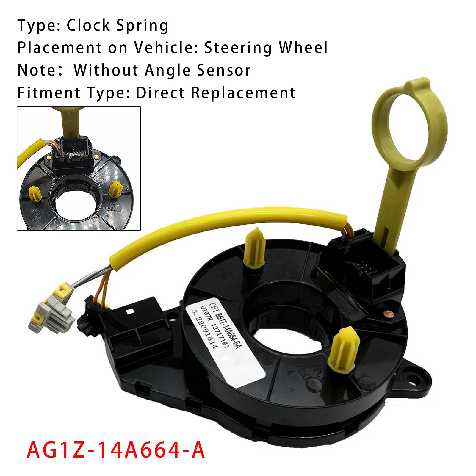 Clock Spring AG1Z-14A664-A For Ford Mustang 2011-2014 Flex Taurus Lincoln MKT