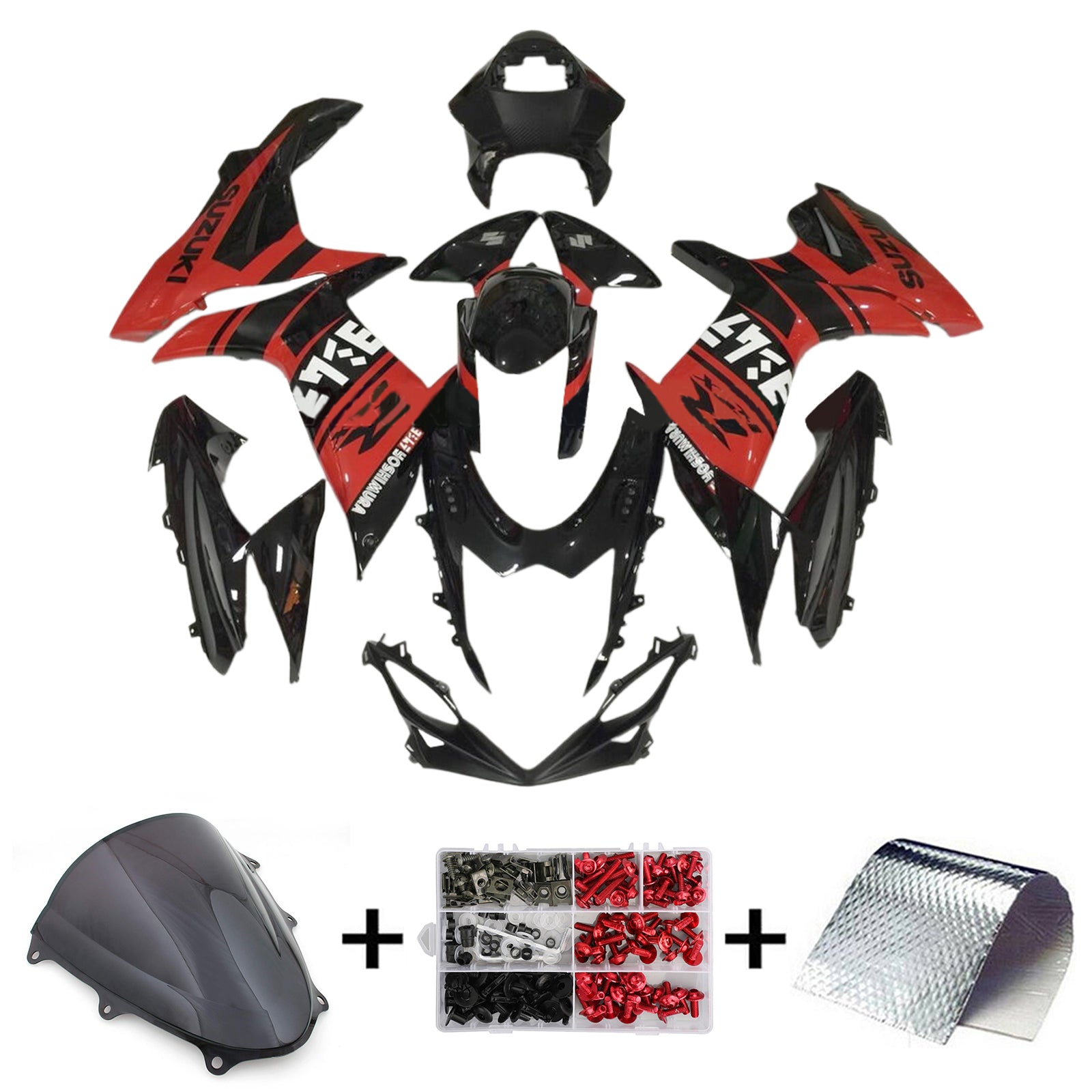 2011-2024 Suzuki GSXR 600/750 K11 Amotopart Injeksjon Fairing Kit karosseri plast ABS #101
