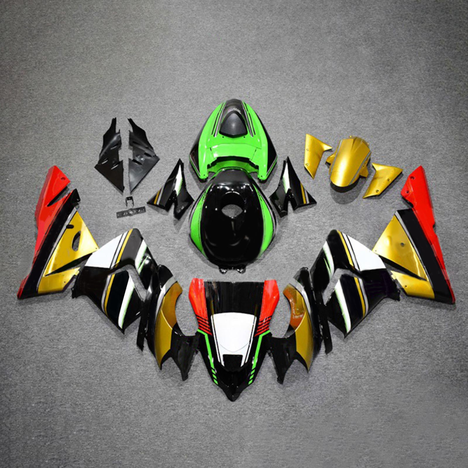 Injection Fairing Kit Bodywork Plastic ABS fit For Kawasaki ZX10R 2004-2005