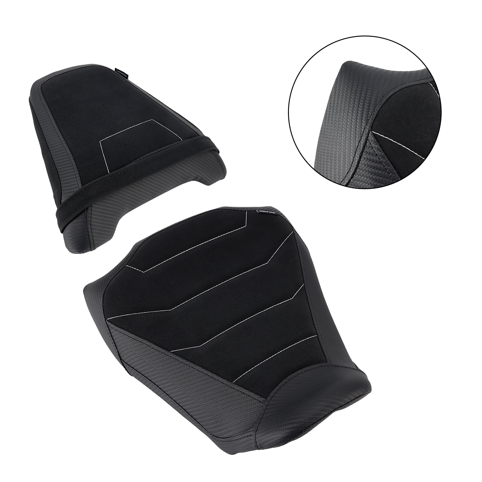 Driver&Passenger Seat Kit Rear Cushion Black1 For Honda Cb650R Cbr650R 24-25