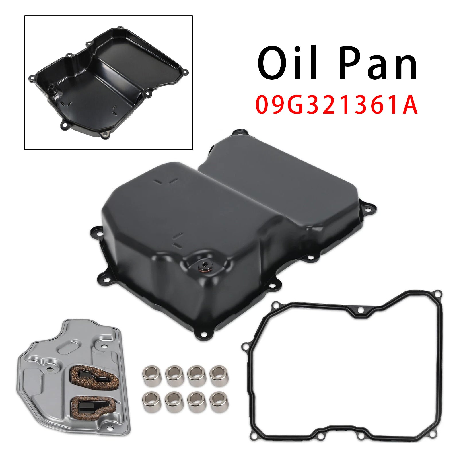 Transmission Oil Pan W/ Filter & Gasket & Fixed Ring 09G321361A For VW