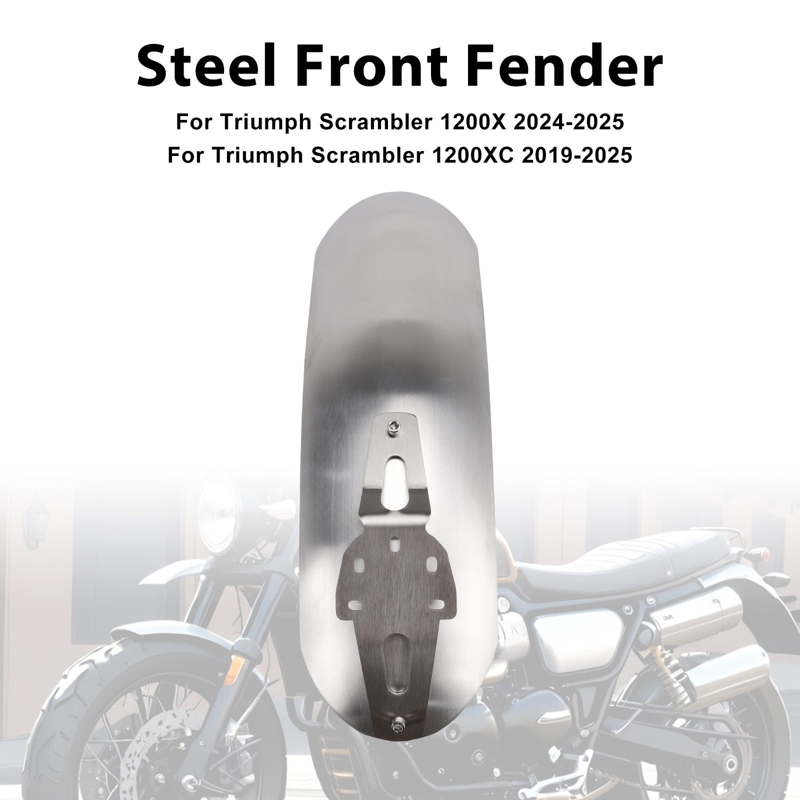 Steel Front Fender Mudguard For Scrambler 1200X 1200XC 1200XE 2019-2025