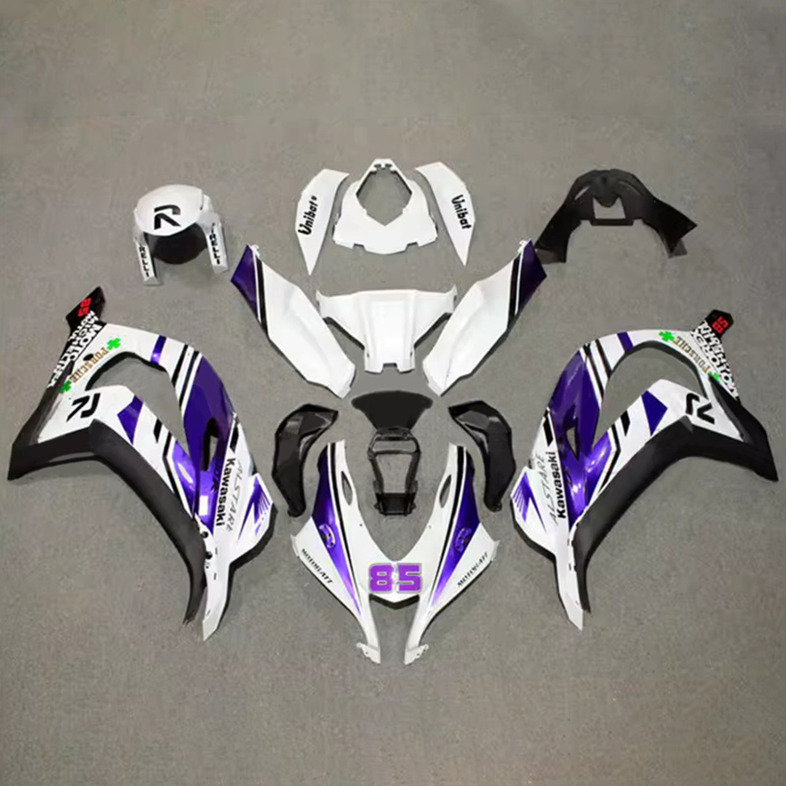 Injection Fairing Kit Bodywork Plastic ABS fit For Kawasaki ZX10R 2016-2020