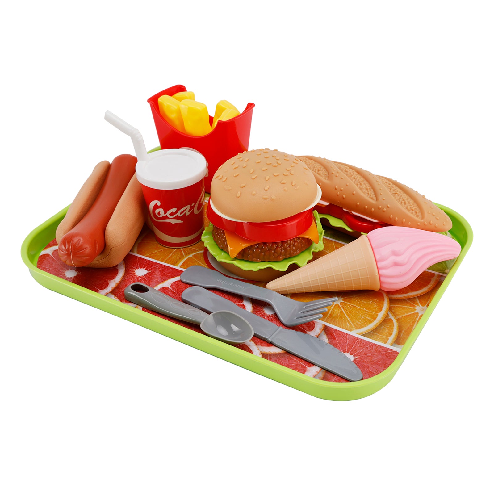 Sorvete de hamburger brincar com comida fingir brinquedos de cozinha conjunto infantil conjunto de brinquedos para criança