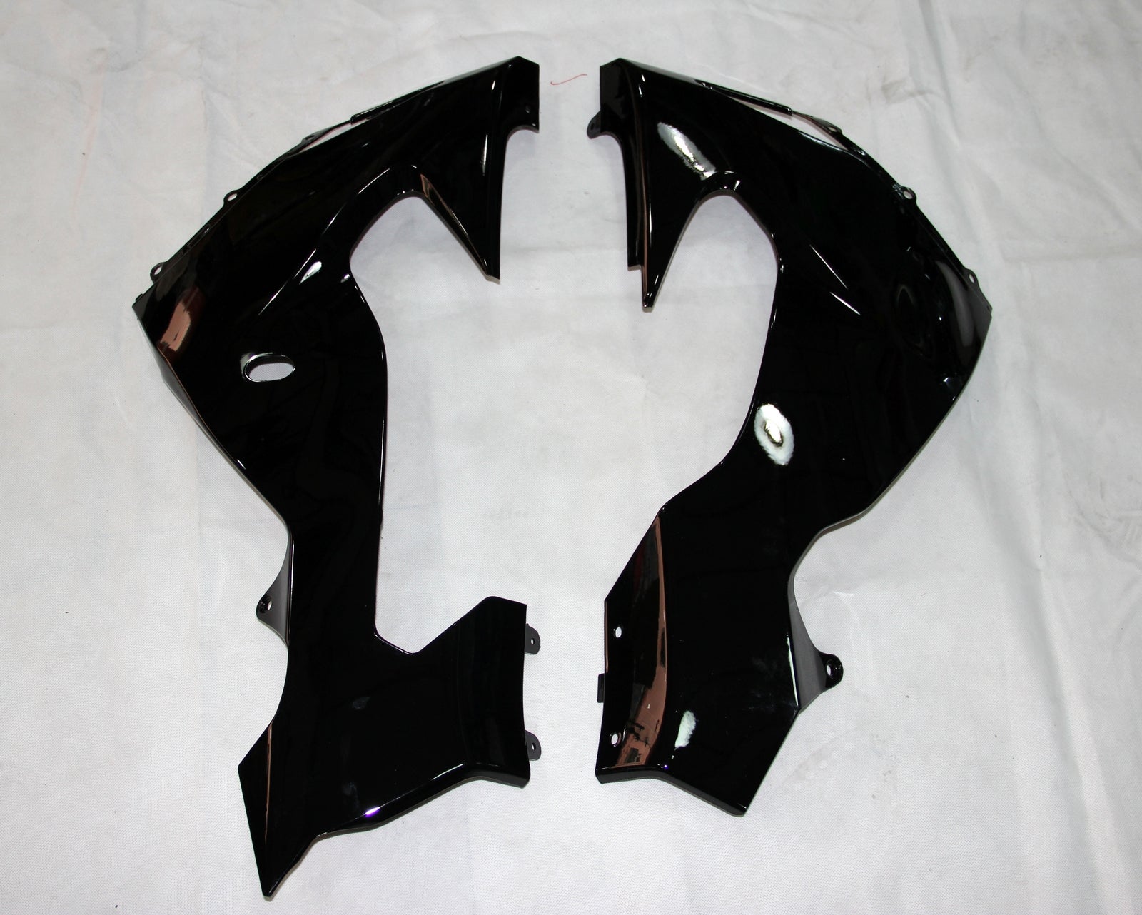 2006-2007 Kawasaki ZX 10r Black Red Flame Racing Fairings générique
