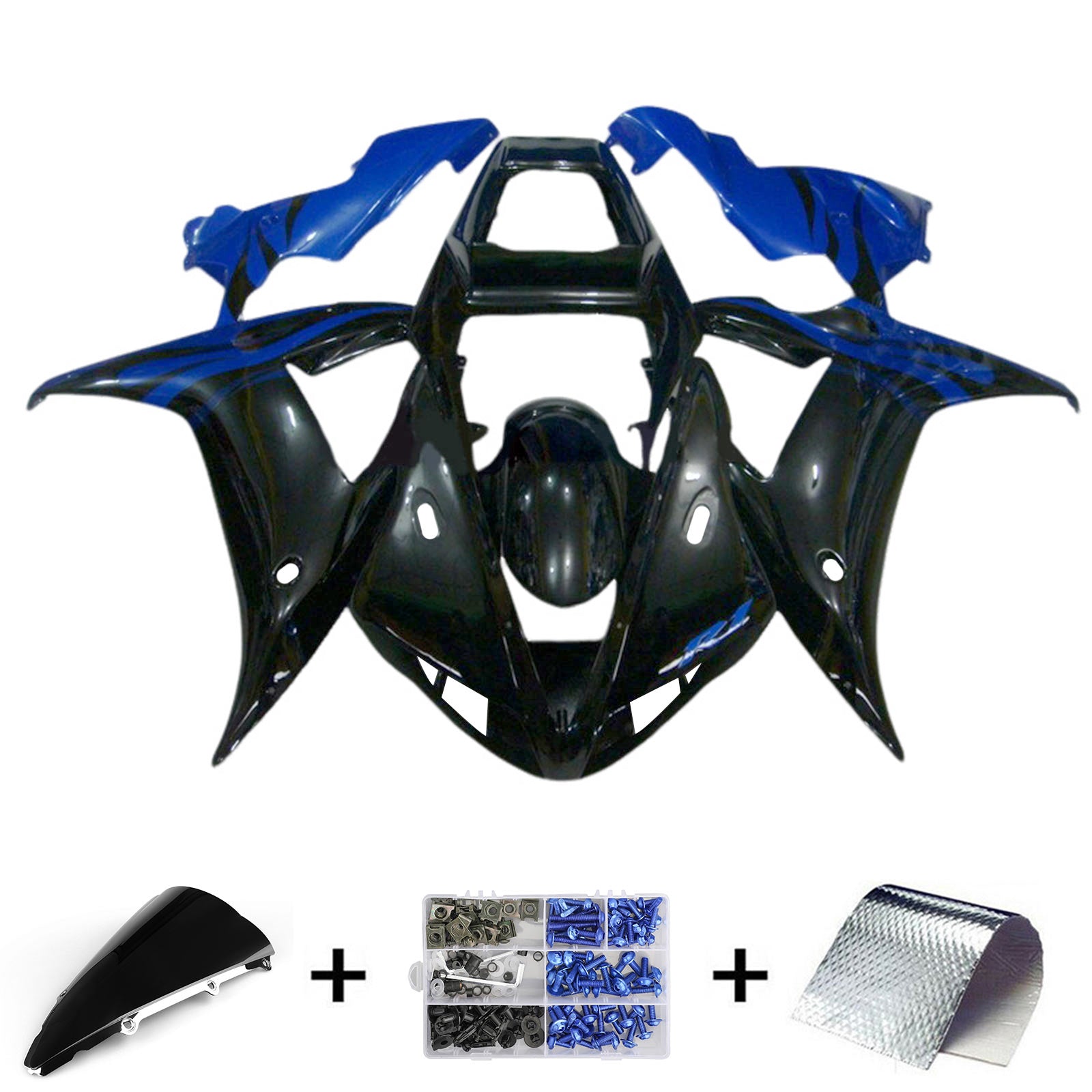 2002-2003 YAMAHA YZF 1000 R1 injektionsmässa kit karosseriplast ABS