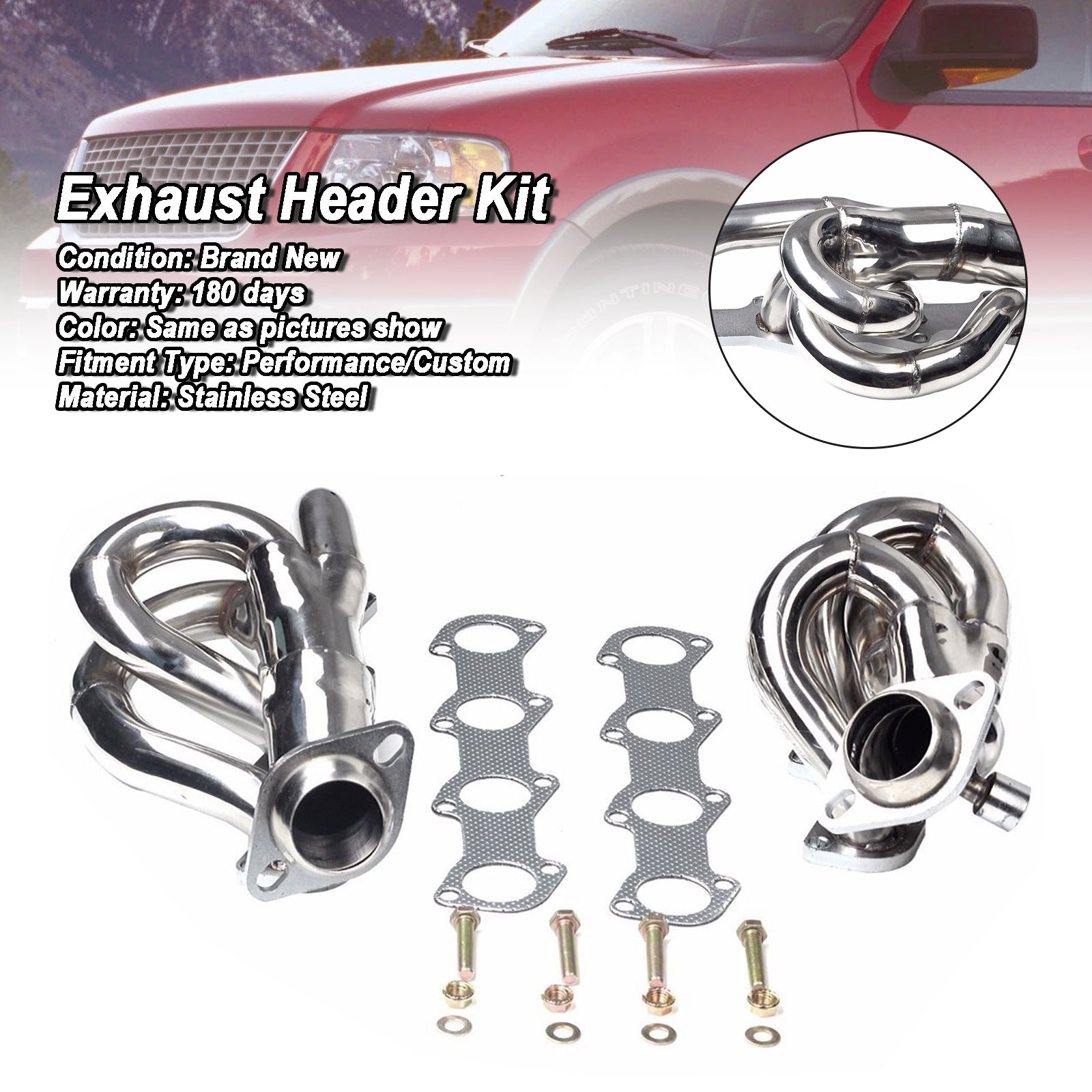 Túrka s krátkym výfukovým rozvodom potrubia Ford Expedition 1997-2002 Fit F150