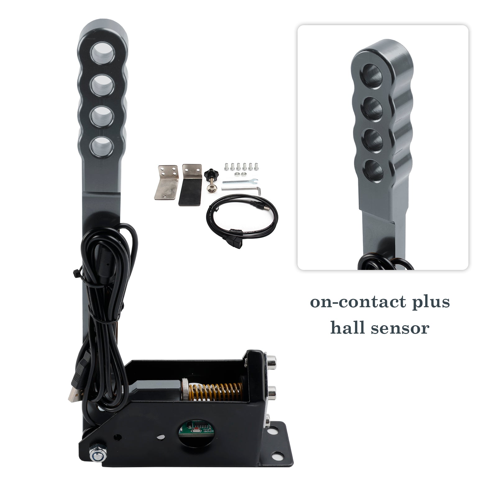 14bit PC USB SIM Racing Hand Brake so svorkou pre Assoto pre G27/G29/T300/T500