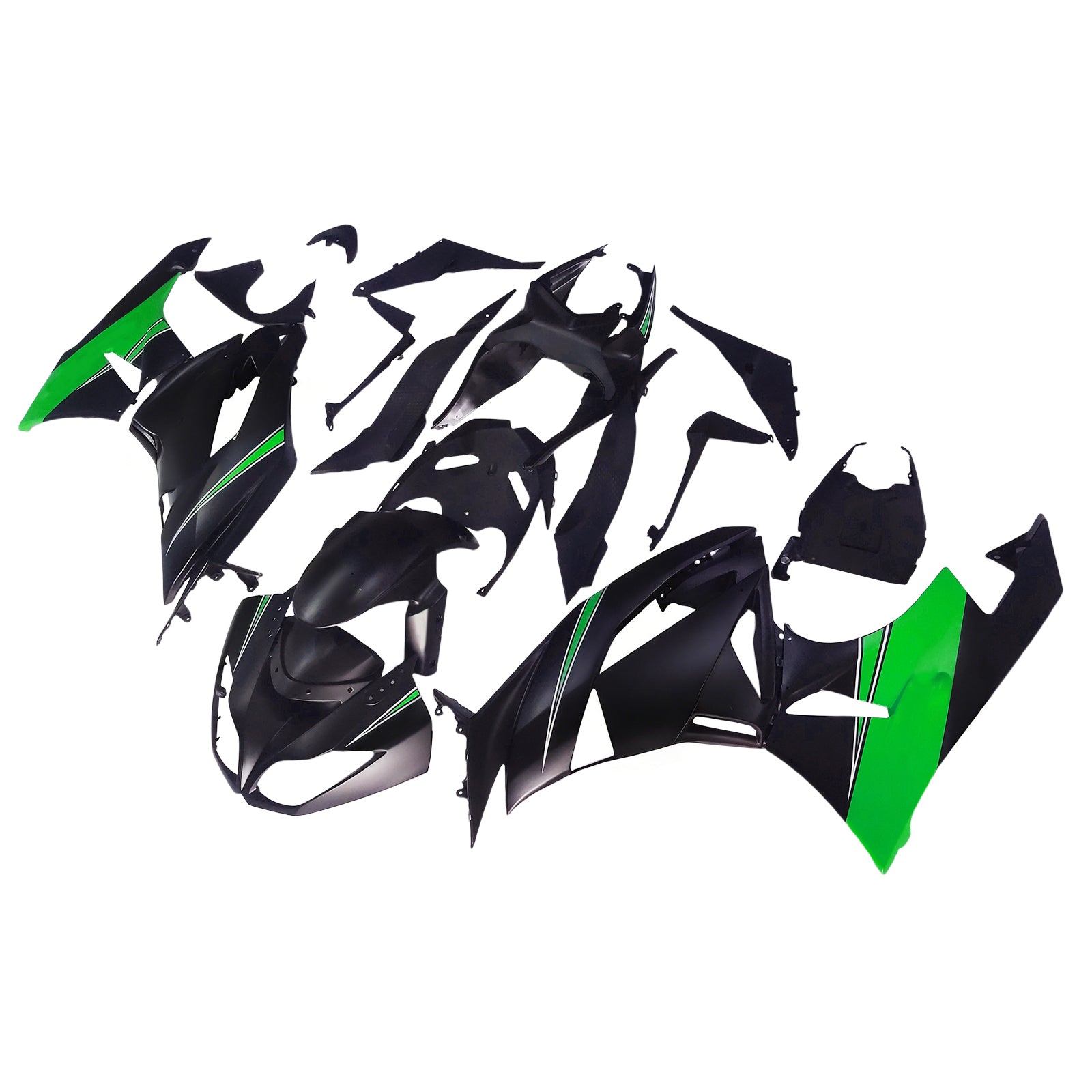 Injection Fairing Kit Bodywork Plastic ABS fit For Kawasaki ZX6R 636 2009-2012