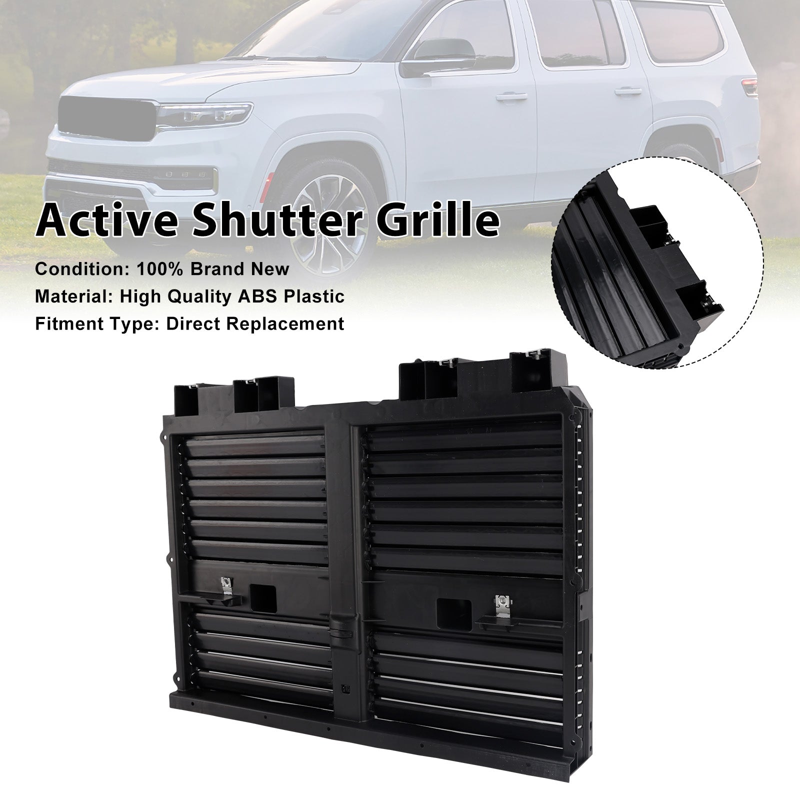 Ensemble de volet de radiateur avant pour Jeep Grand Wagoneer, 2022 – 2025, 68425775AC