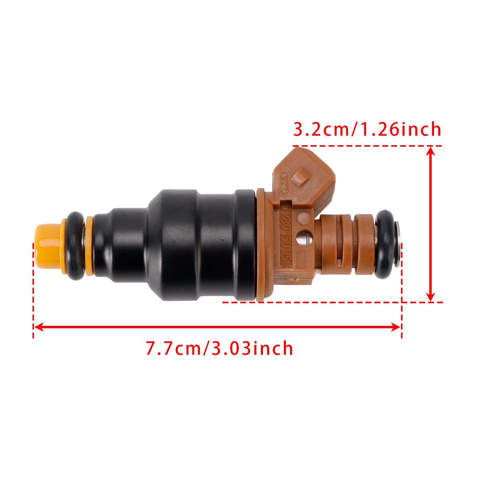 4Pcs Fuel Injector For VW Golf III Vento Sharan Ford Galaxy 2.8L VR6 0280150953