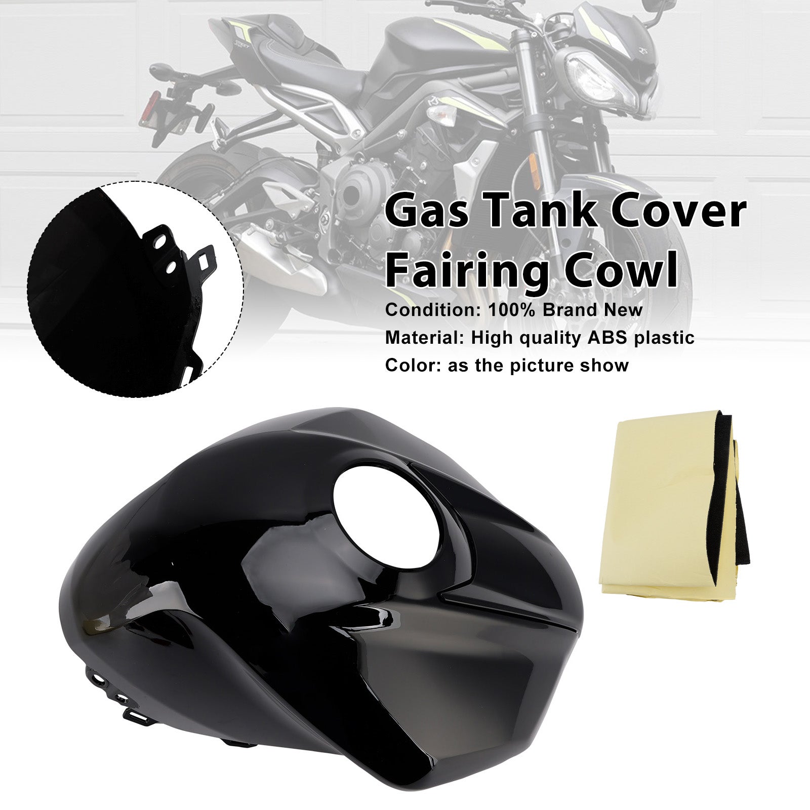 2023-2025 Street Triple 765 R/RS Gas Tank Cover Trim Fairing Cowl