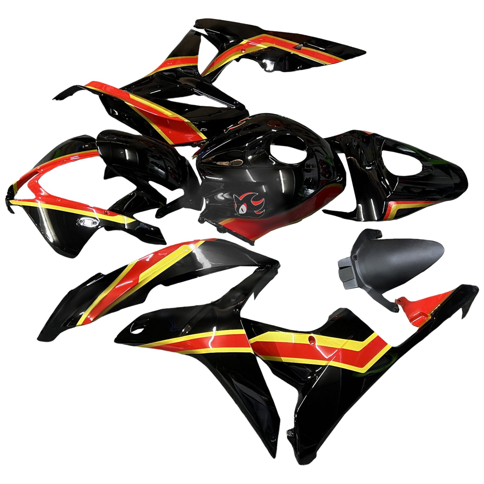 Injektionsmässa Kit Bodywork Plastic ABS för Honda CBR600RR 2007-2008 F5