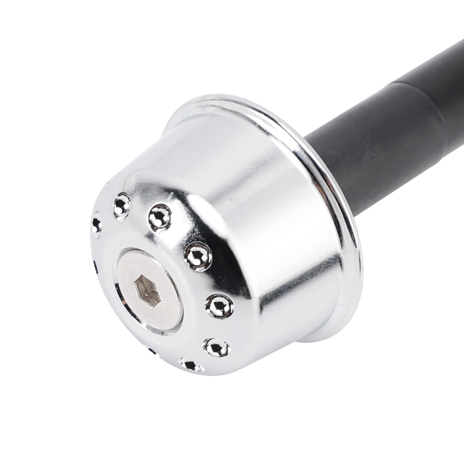 Embouts de guidon CNC argentés pour Kawasaki Eliminator 500 450 400 W800