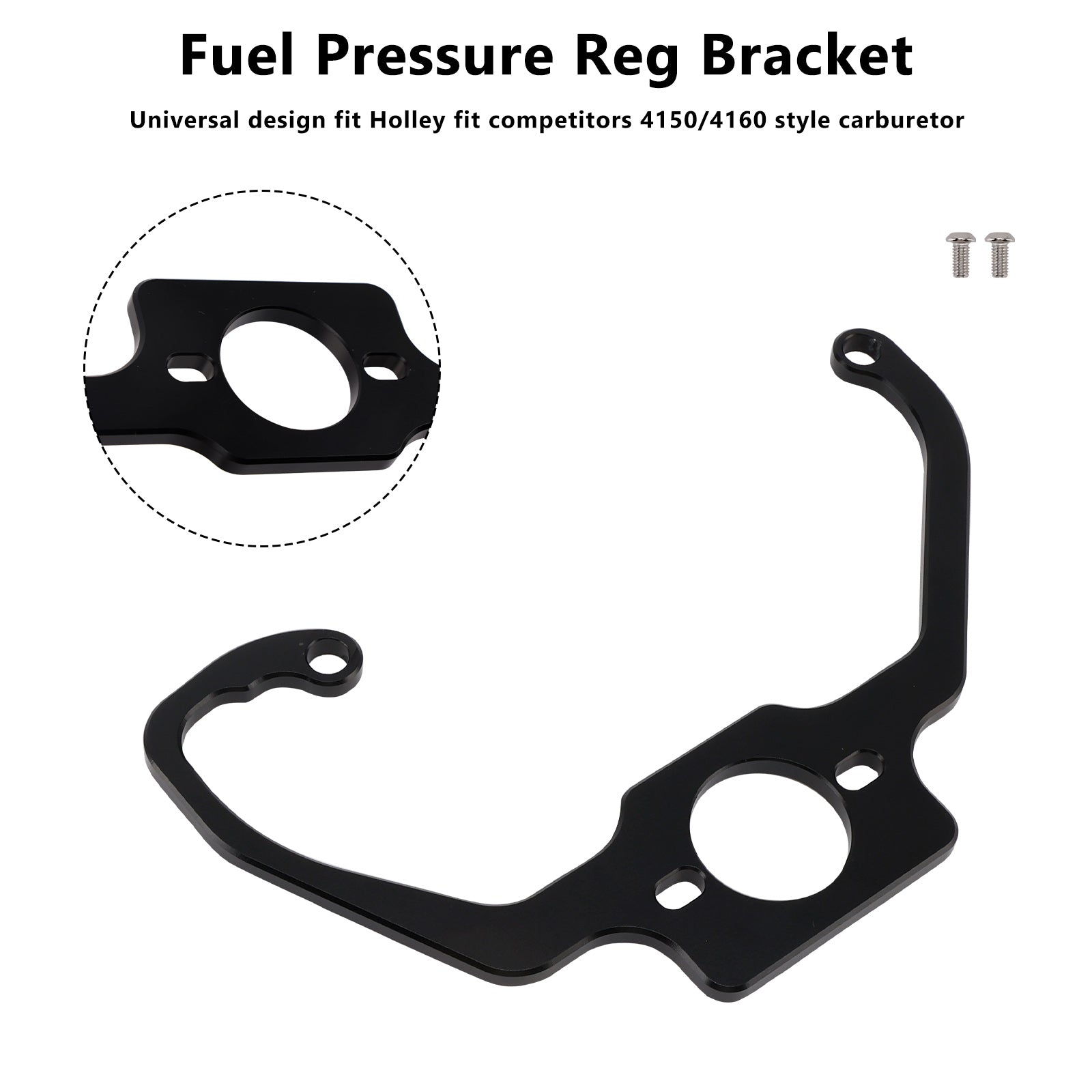 Pression de carburant REG Bracket Fit Holley Fit Concurrents 4150/4160 Carburateur