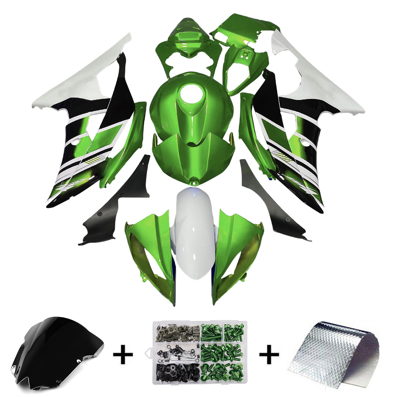 Kit de carénage d'injection carrosserie plastique ABS pour Yamaha YZFR6 YZF-R6 2008-2016