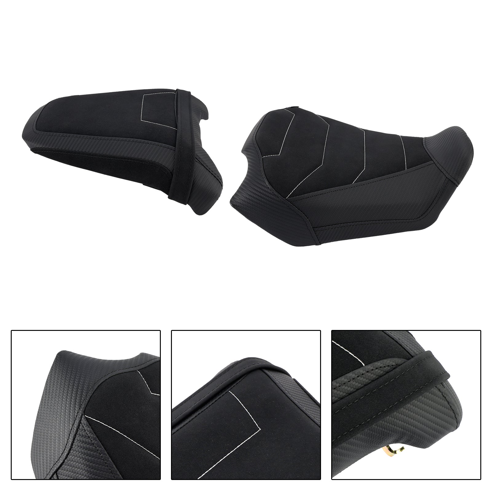 Driver&Passenger Seat Kit Rear Cushion Black1 For Honda Cb650R Cbr650R 24-25