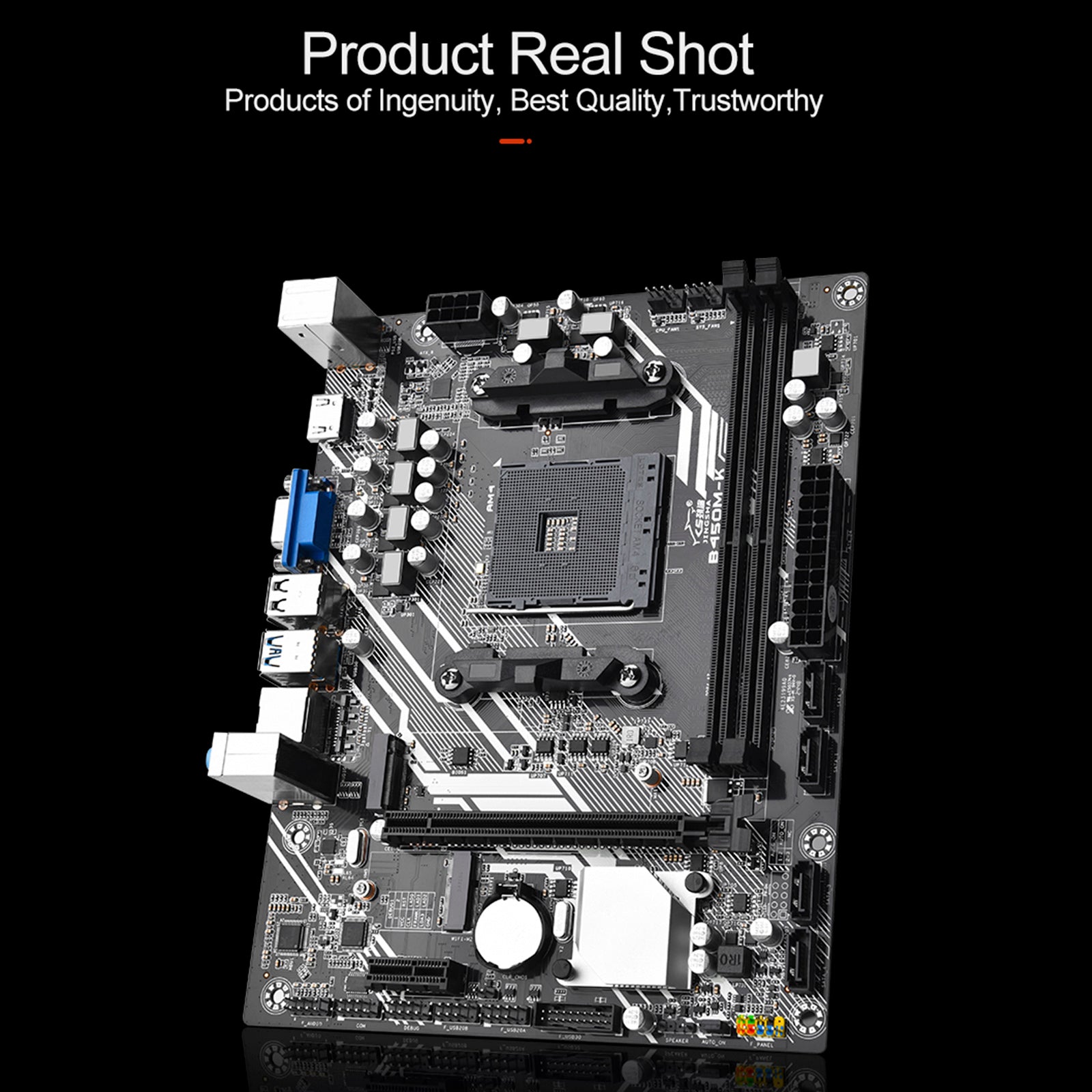 B450M-K Computer Moederbord Desktop DDR4 AM4 CPU WIFI NVME Gigabit netwerkkaart